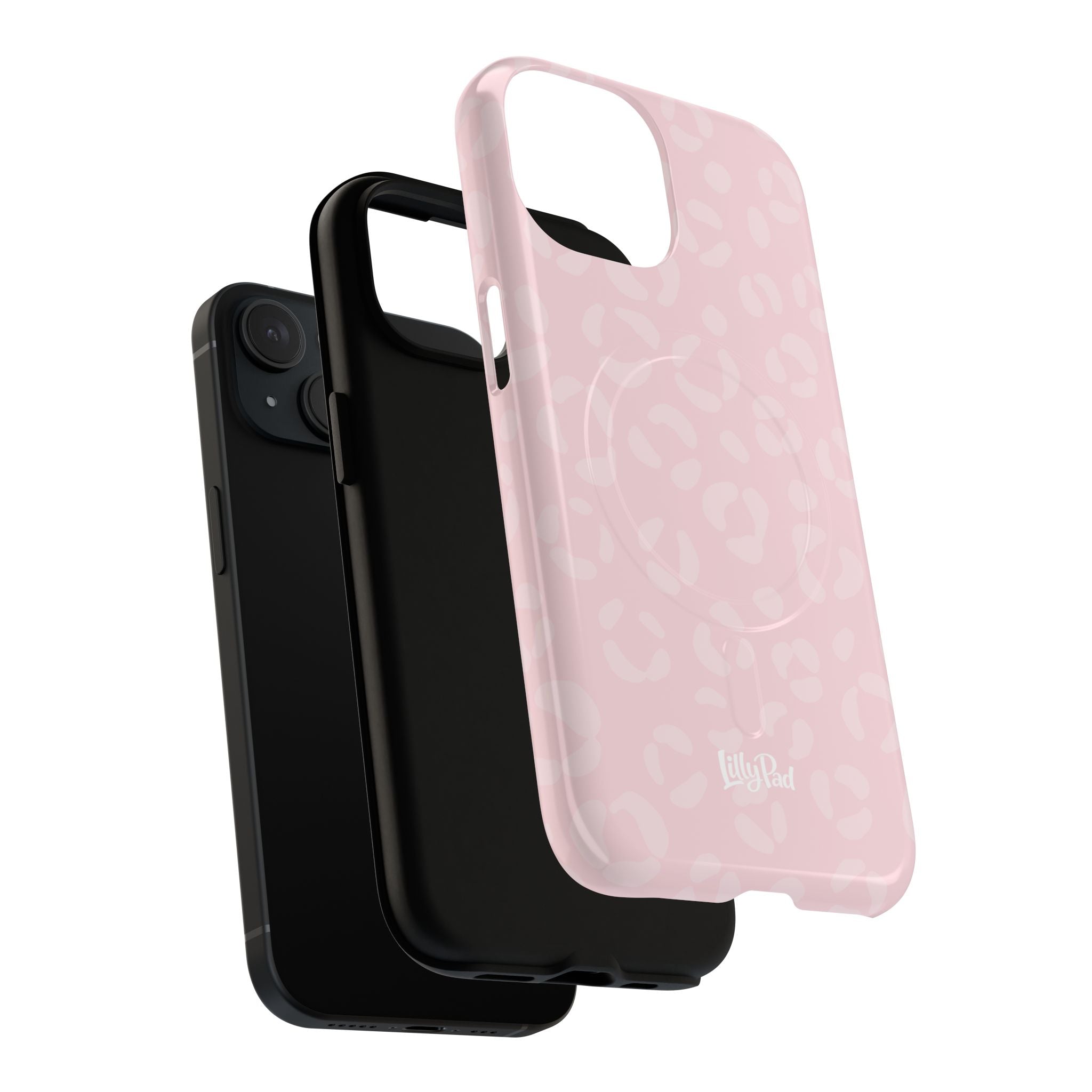 Pink Leopard Print Phone Case | Tough Magnetic Case