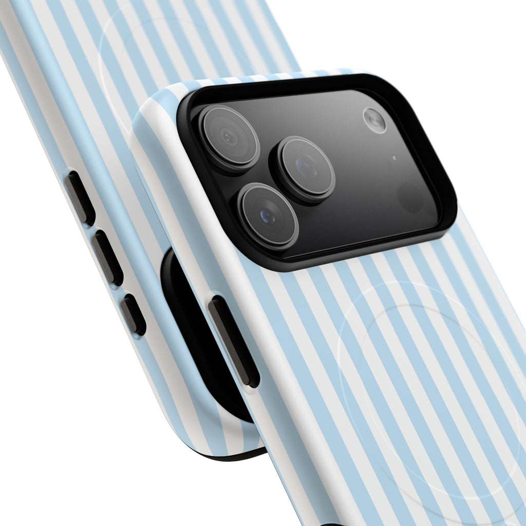 Blue Striped Pattern Phone Case | Tough Magnetic Case