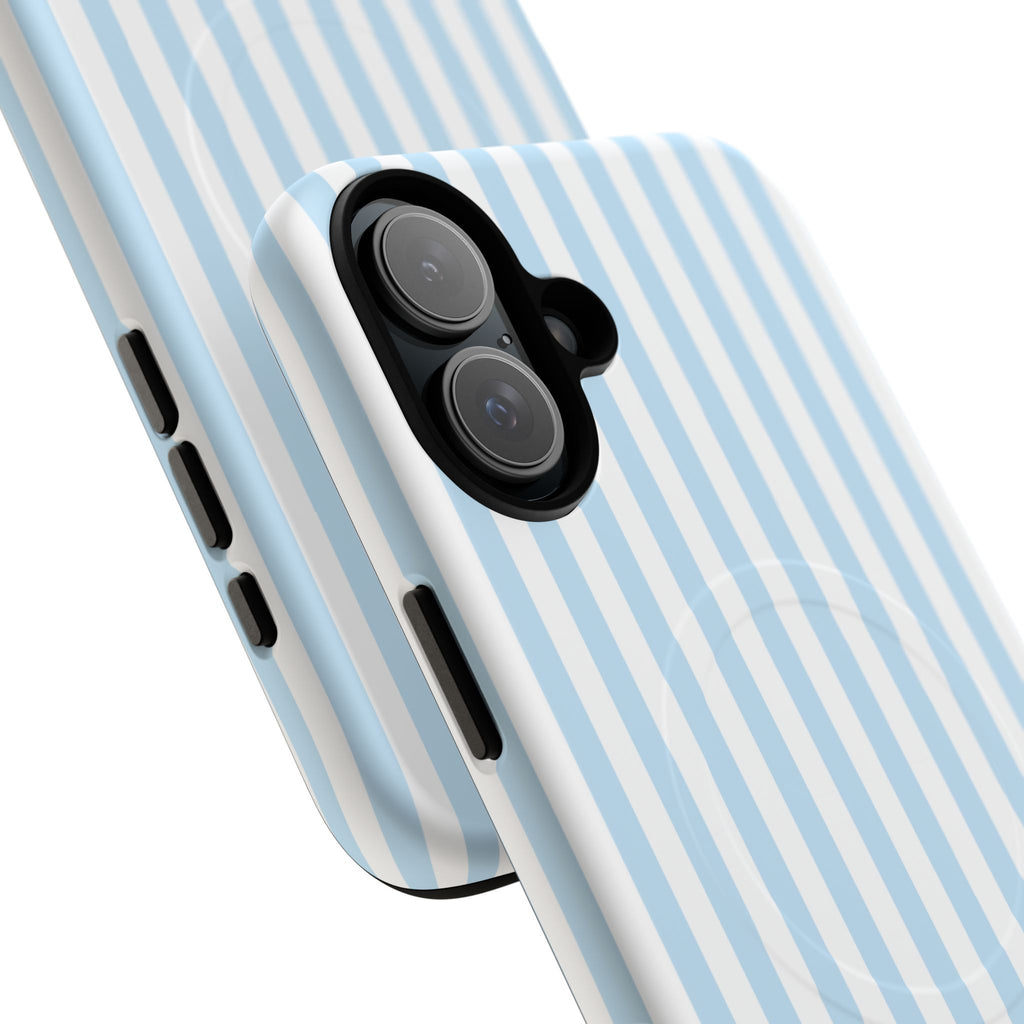 Blue Striped Pattern Phone Case | Tough Magnetic Case