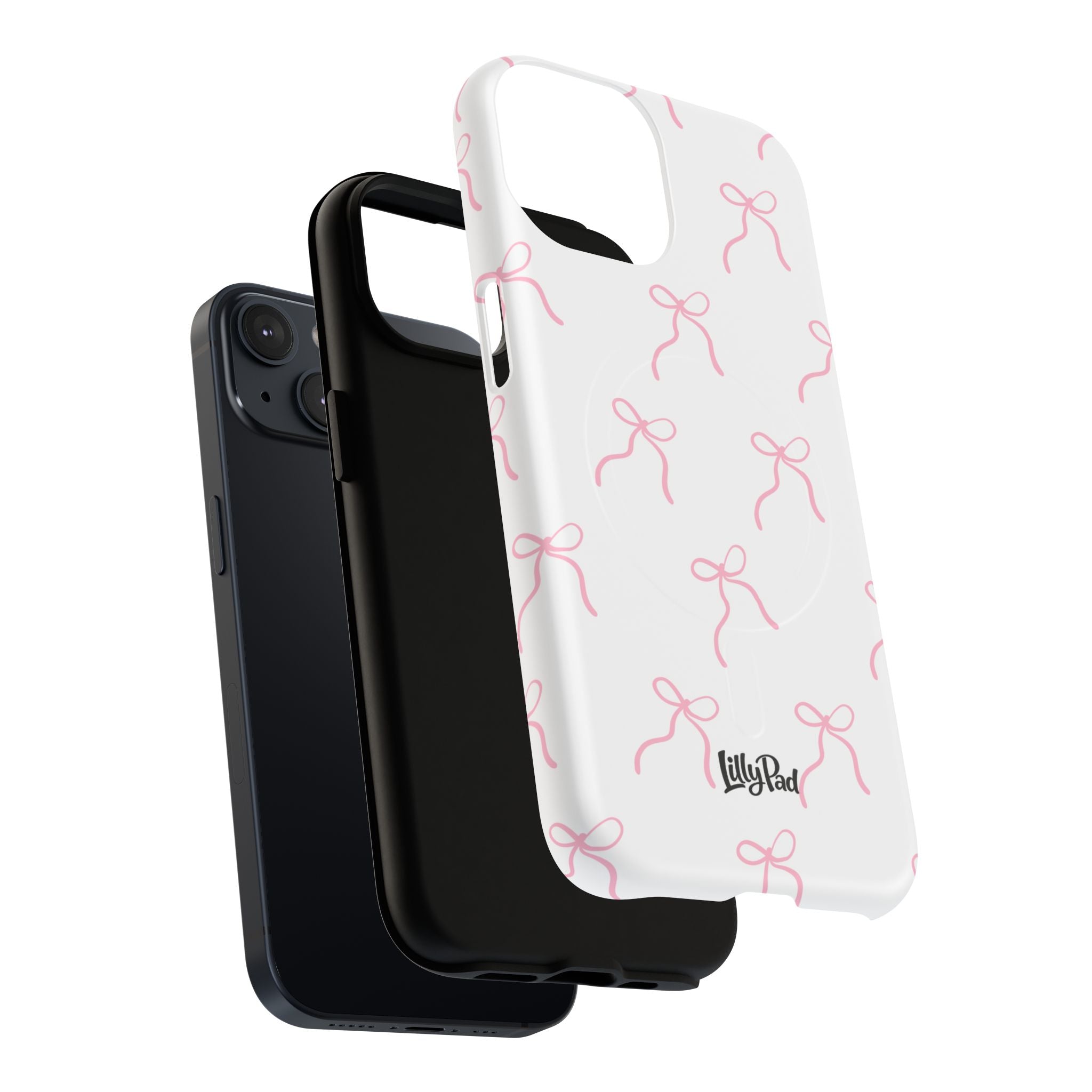 Pink Bow Pattern Phone Case | Tough Magnetic Case
