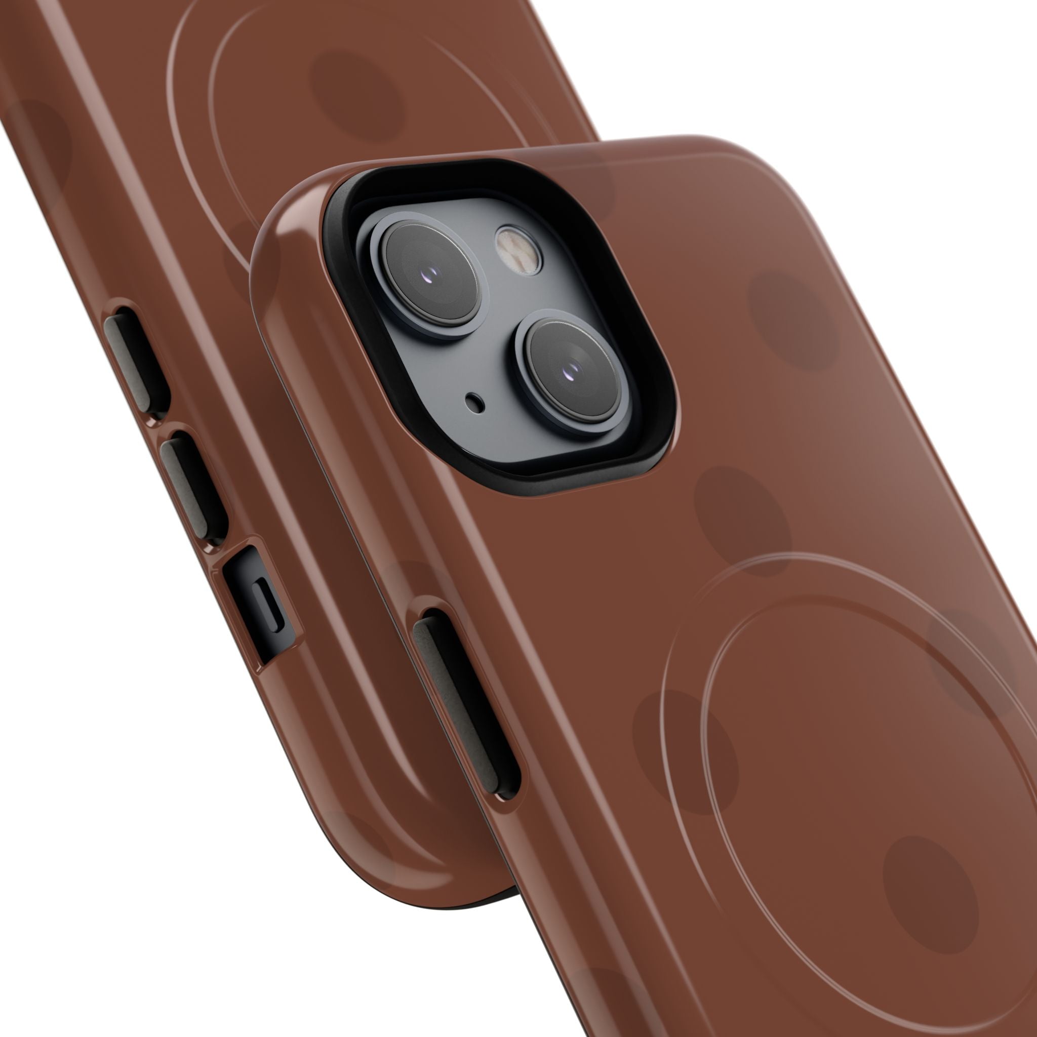 Brown Polka Dot Tough Magnetic Case | Phone Case