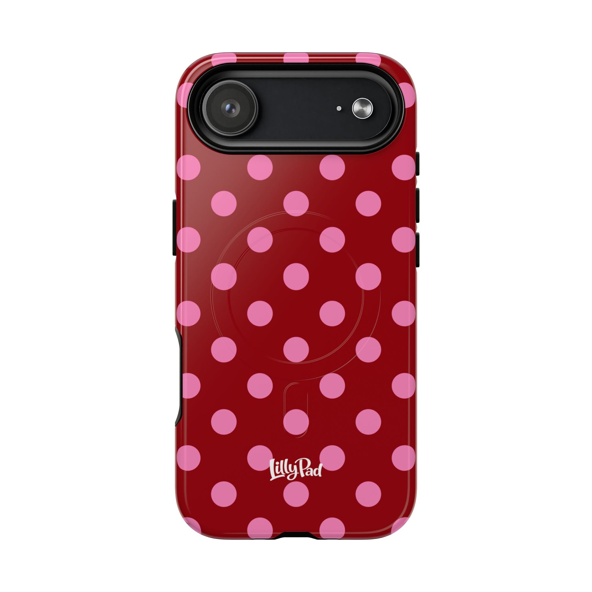 Pink Polka Dot Tough Magnetic Case | Phone Case