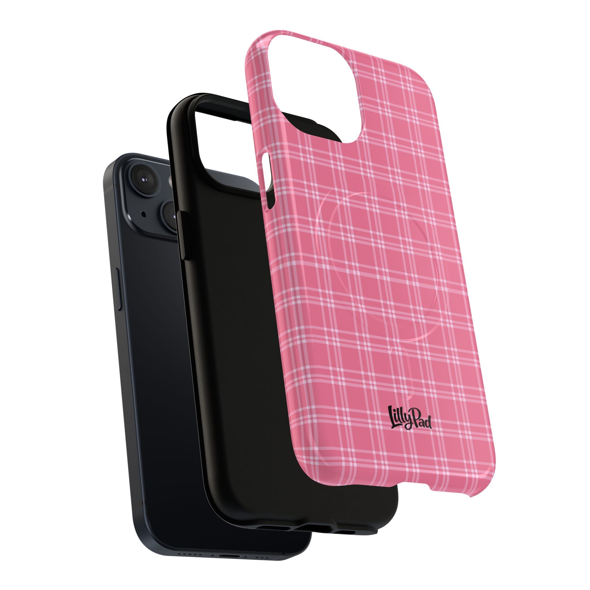 Pink Plaid Phone Case | Tough Magnetic Case