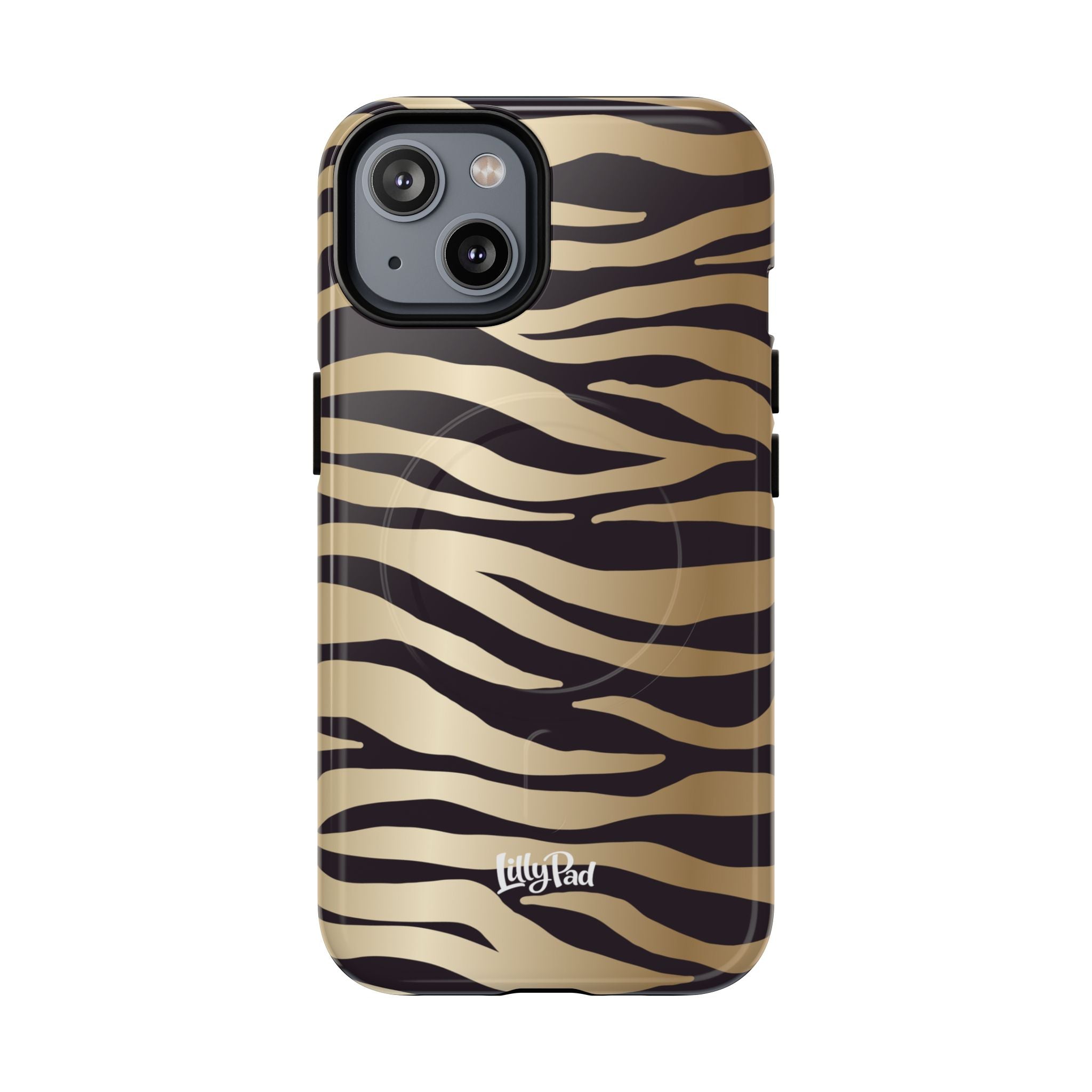 Gold Zebra Stripe Phone Case | Tough Magnetic Case