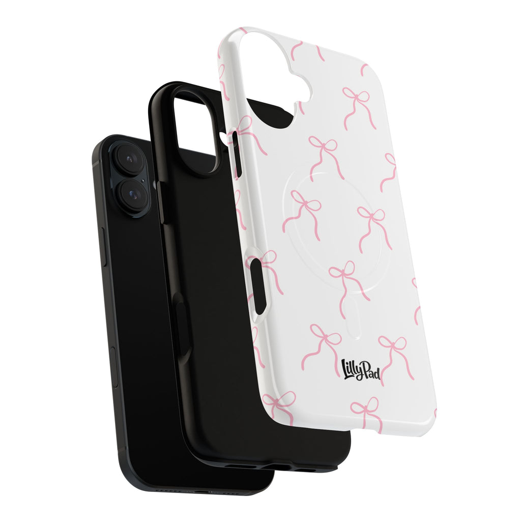 Pink Bow Pattern Phone Case | Tough Magnetic Case