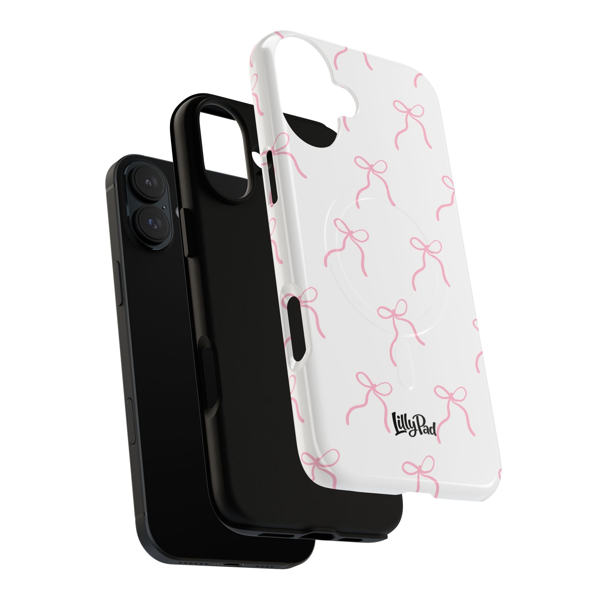 Pink Bow Pattern Phone Case | Tough Magnetic Case