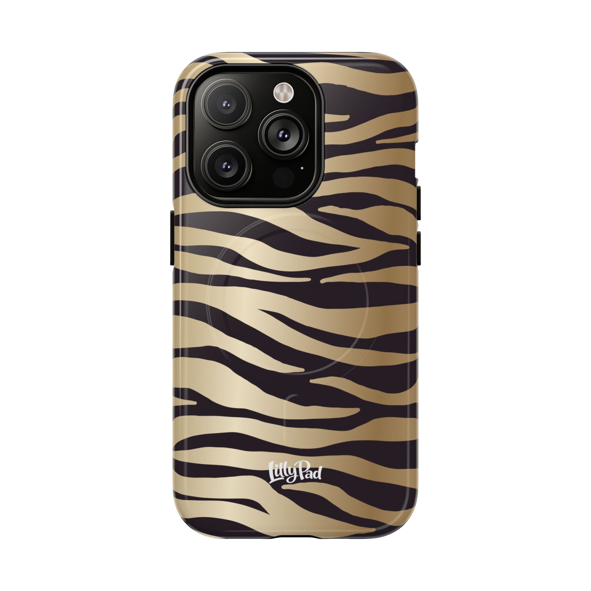 Gold Zebra Stripe Phone Case | Tough Magnetic Case