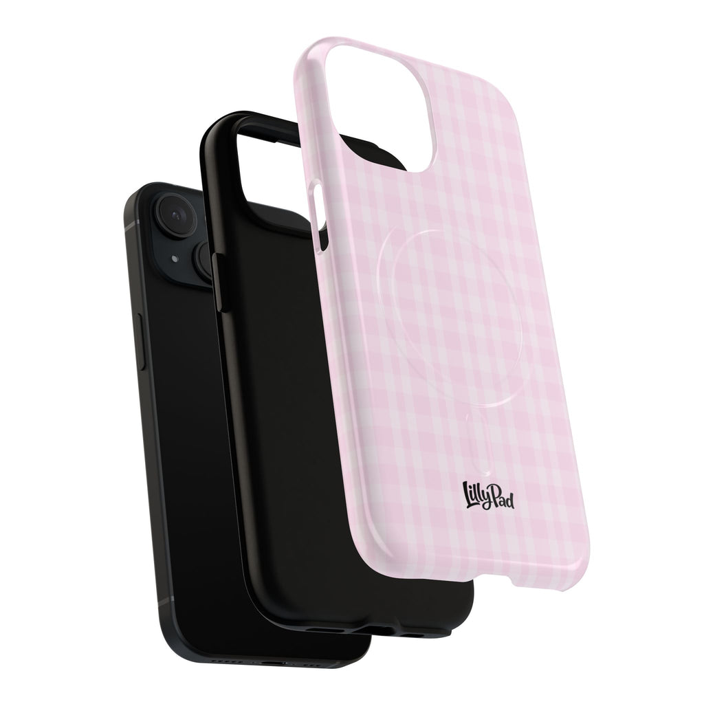 Pink Gingham Phone Case | Tough Magnetic Case