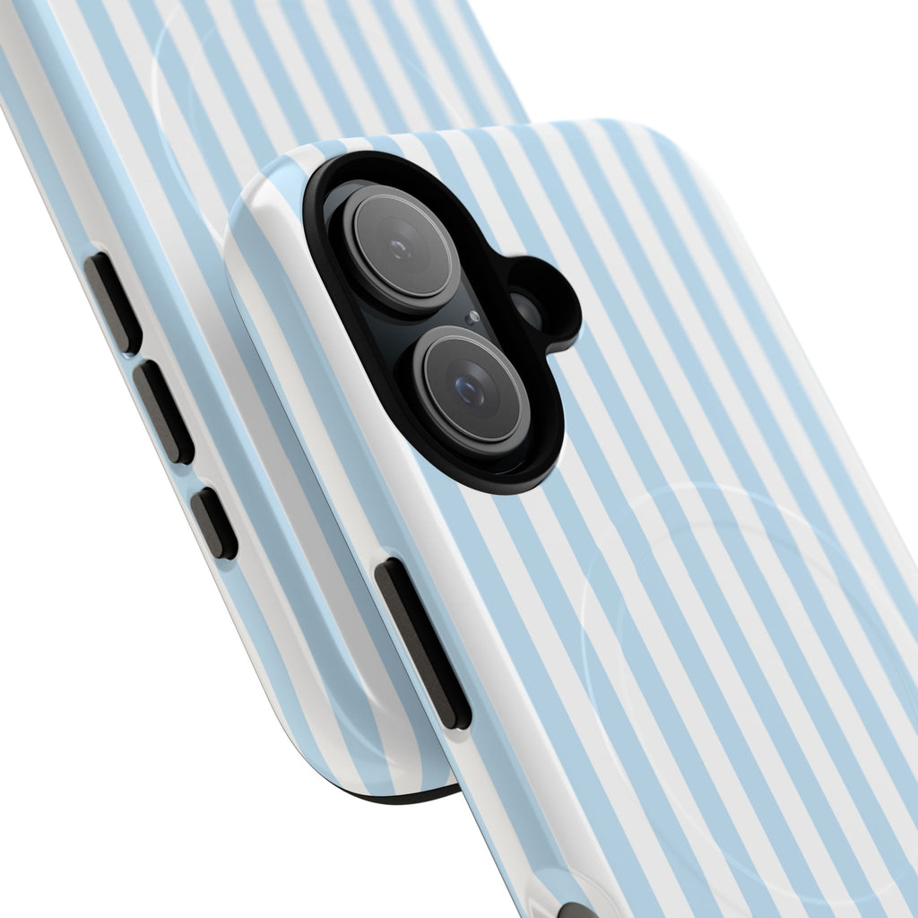 Blue Striped Pattern Phone Case | Tough Magnetic Case