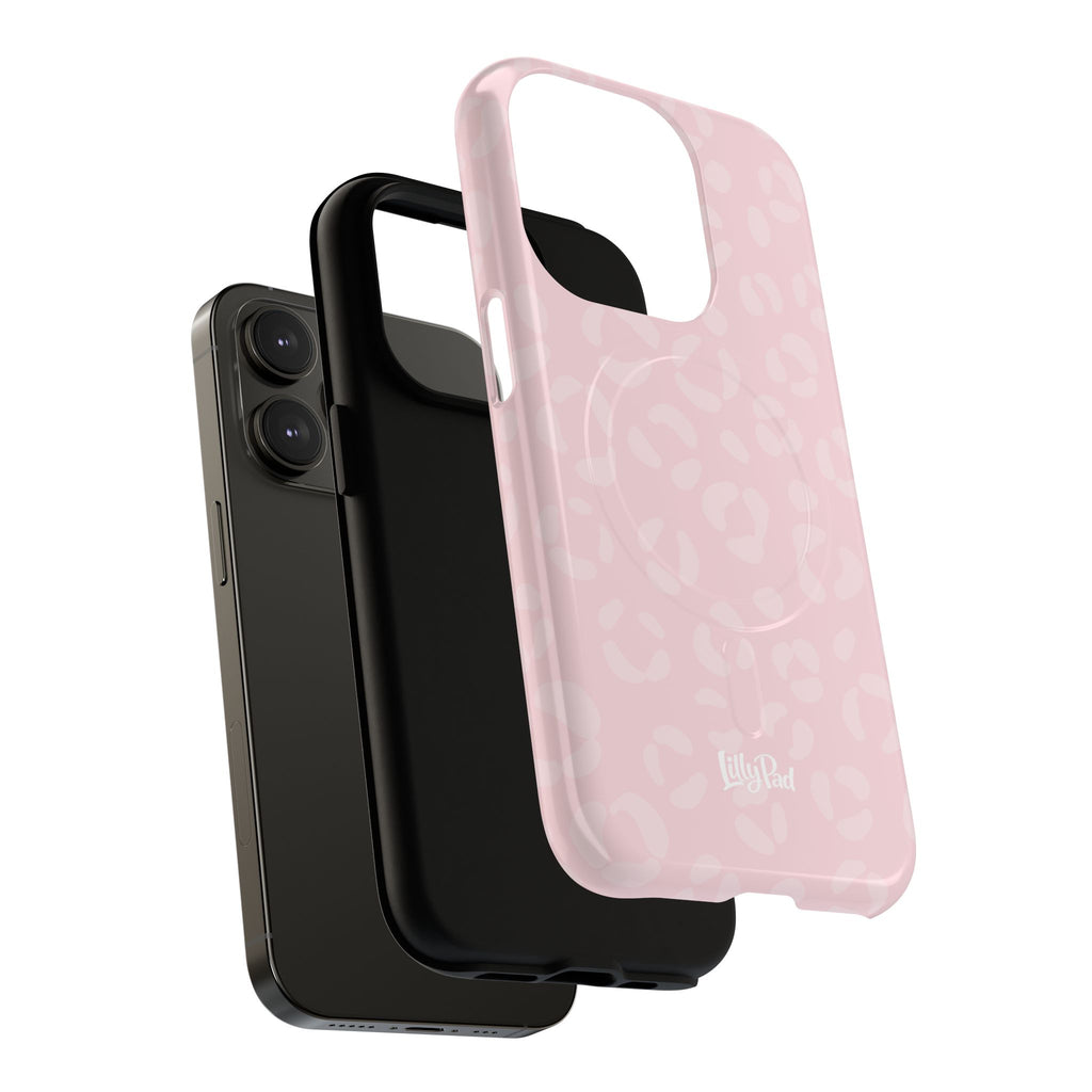 Pink Leopard Print Phone Case | Tough Magnetic Case
