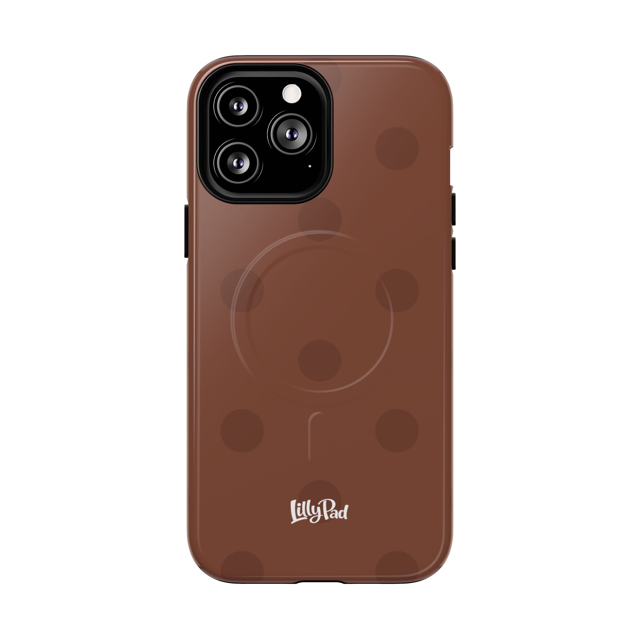 Brown Polka Dot Tough Magnetic Case | Phone Case