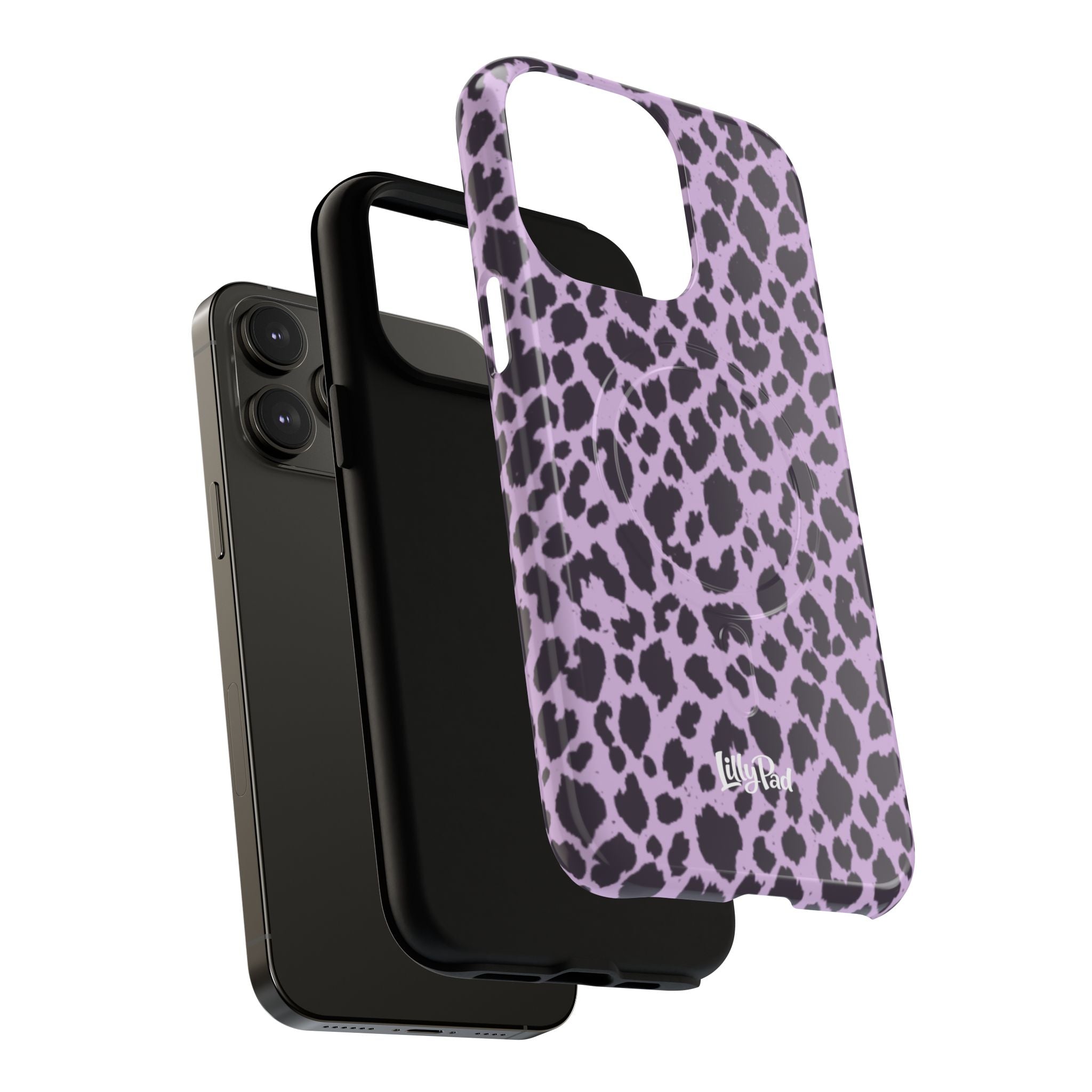 Purple Leopard Print Phone Case | Tough Magnetic Case