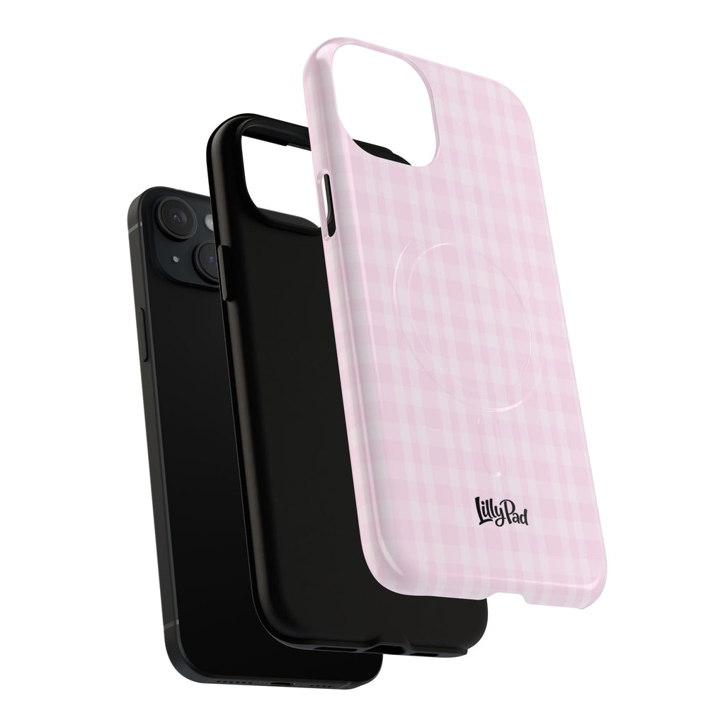 Pink Gingham Phone Case | Tough Magnetic Case