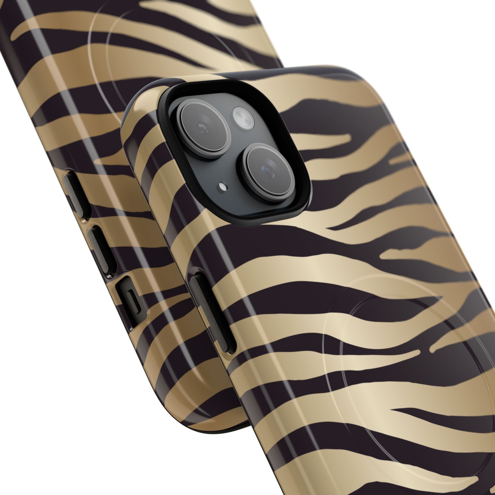 Gold Zebra Stripe Phone Case | Tough Magnetic Case