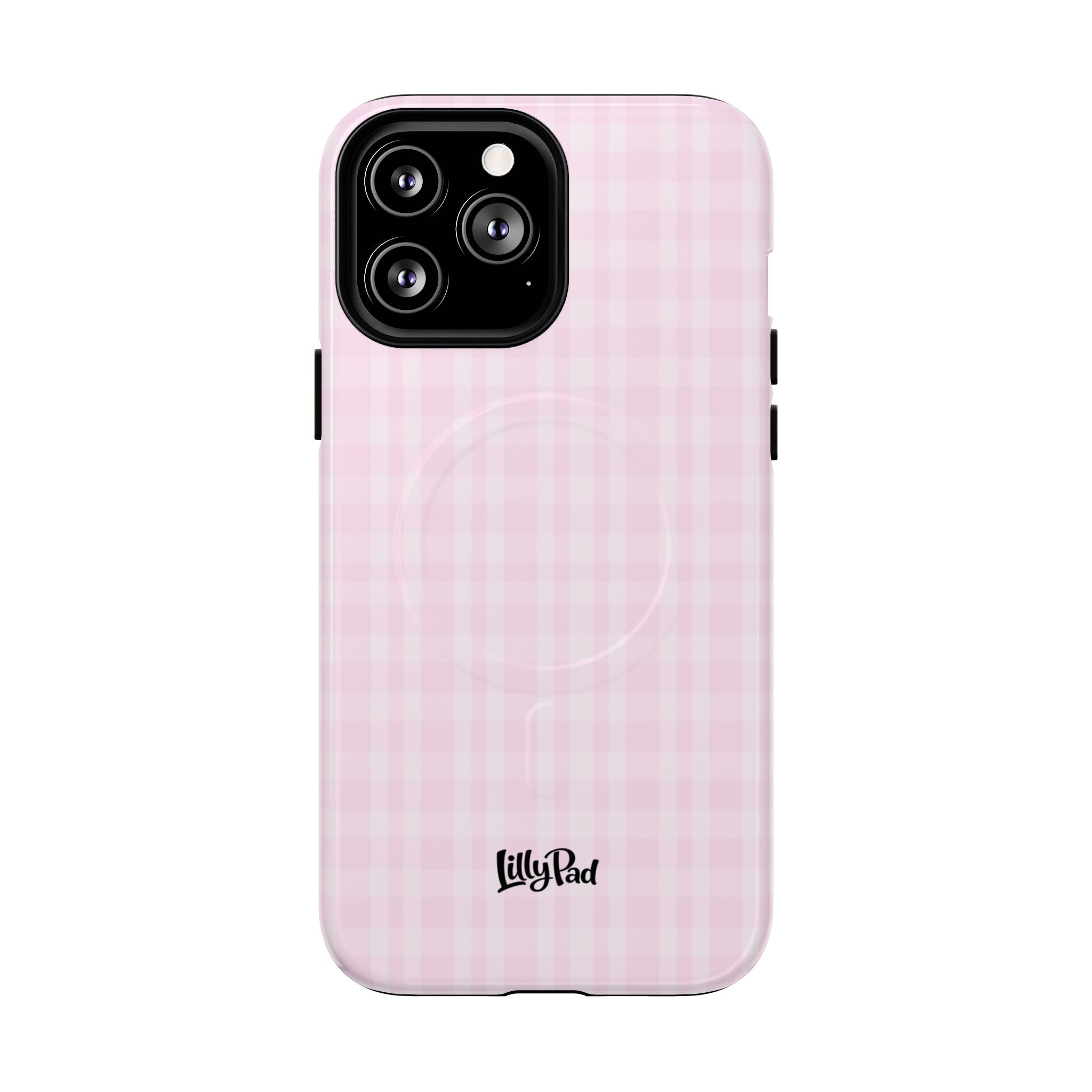 Pink Gingham Phone Case | Tough Magnetic Case