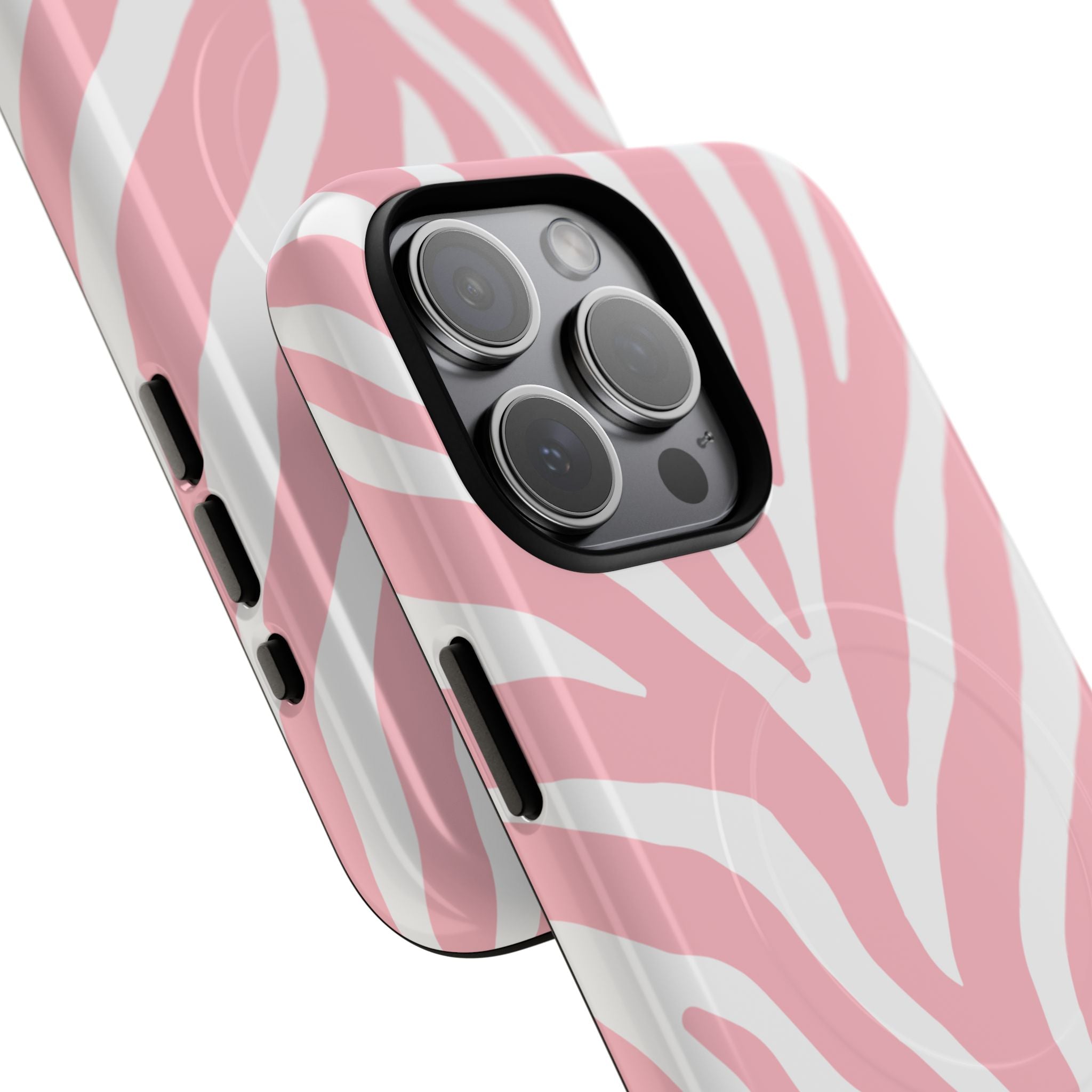 Pink Zebra Print Phone Case | Magnetic Case