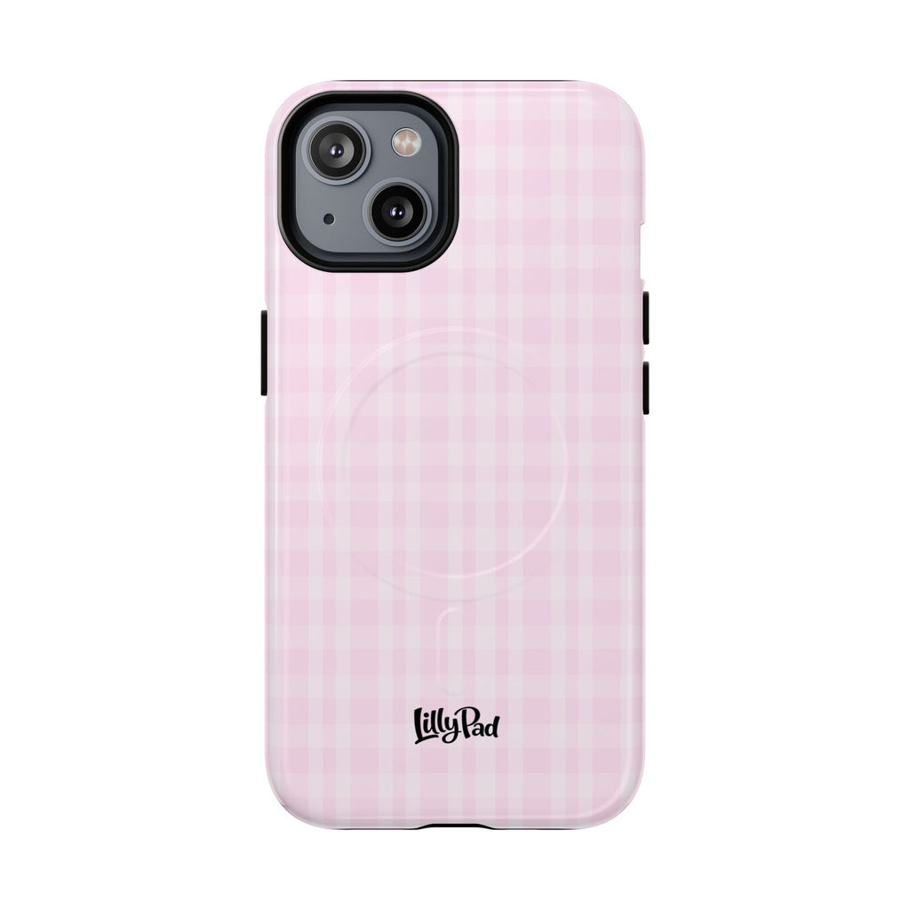 Pink Gingham Phone Case | Tough Magnetic Case