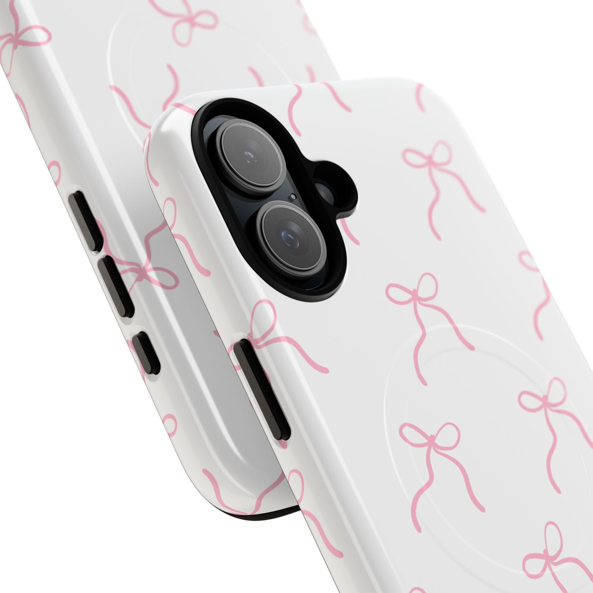 Pink Bow Pattern Phone Case | Tough Magnetic Case