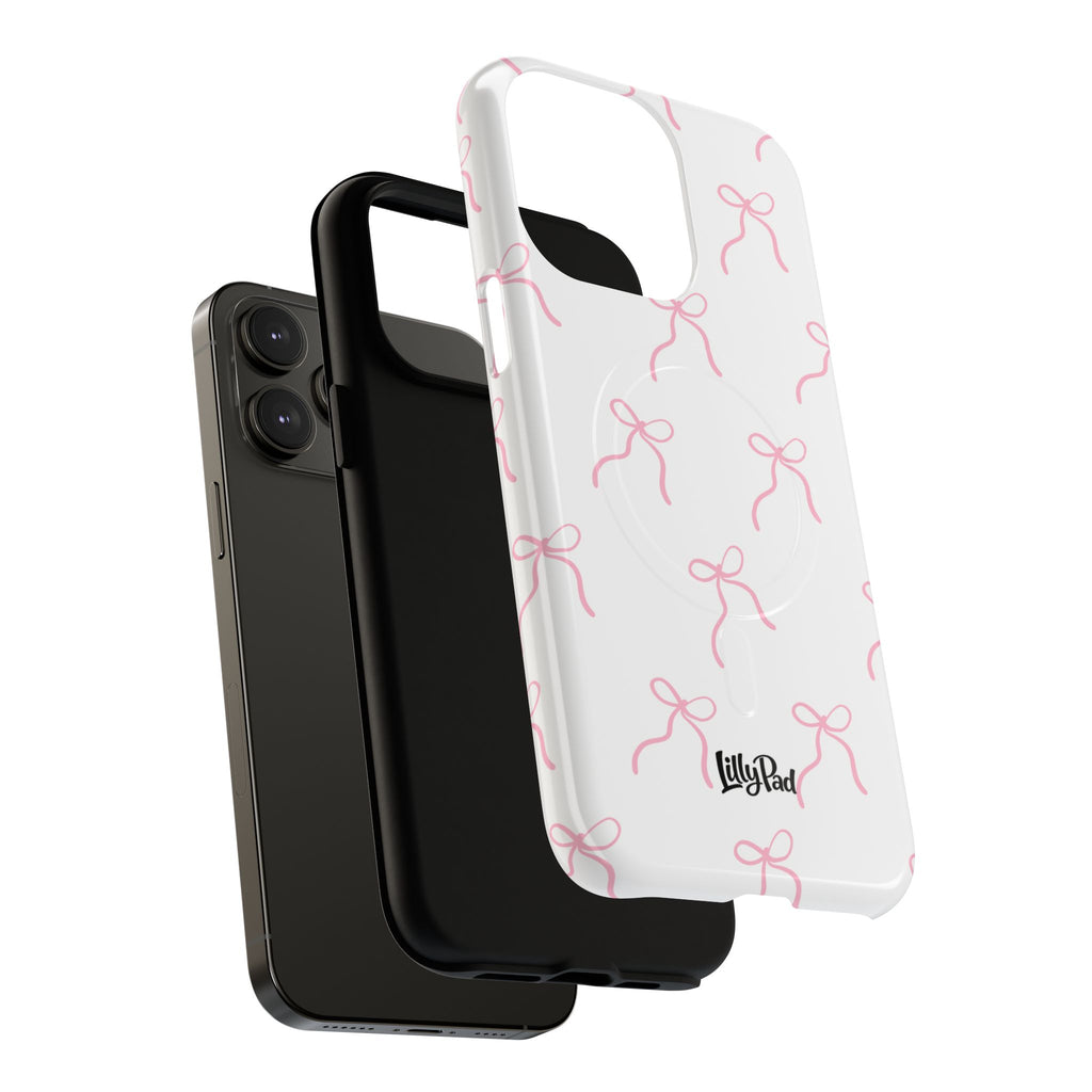 Pink Bow Pattern Phone Case | Tough Magnetic Case