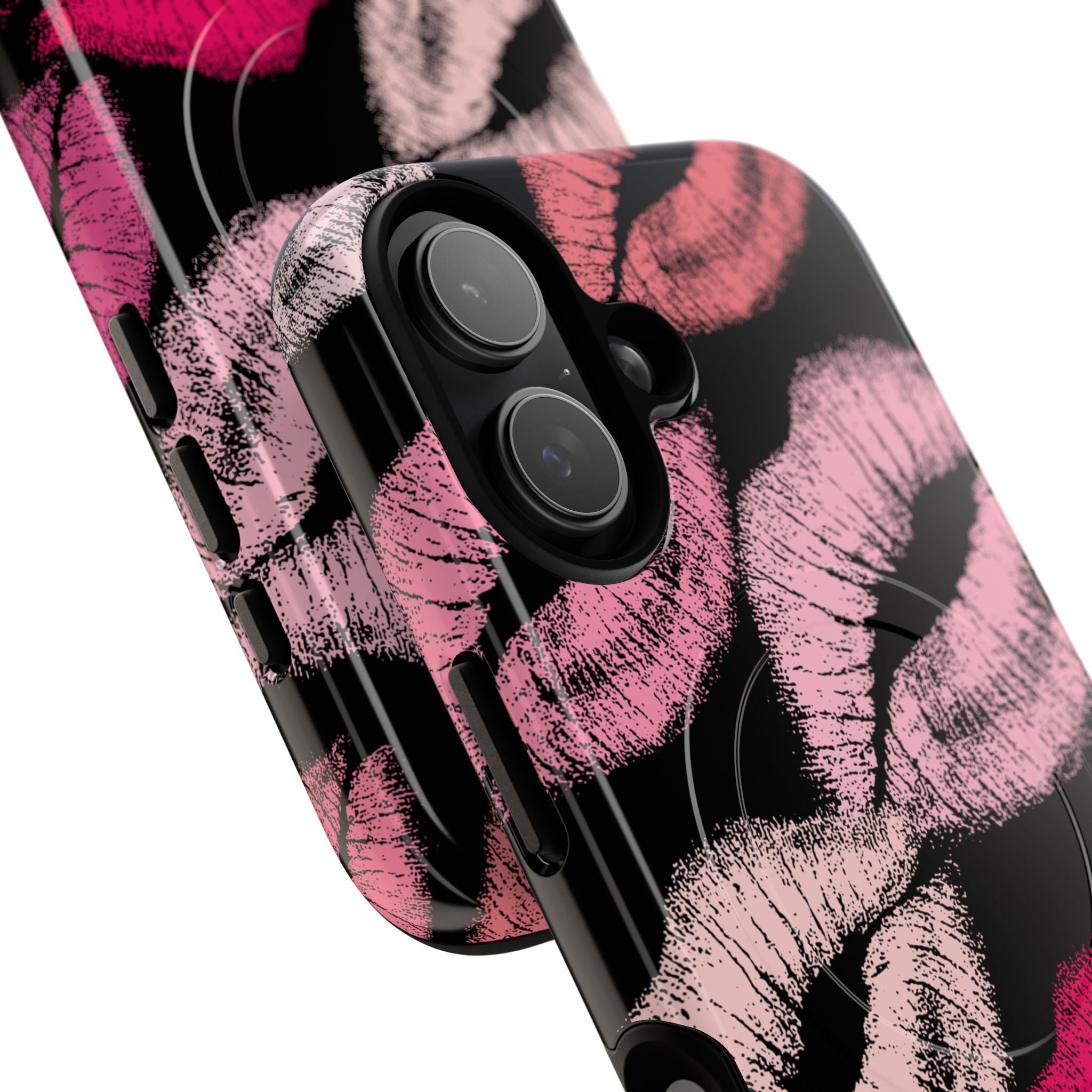 Pink Lipstick Kiss Phone Case Tough Magnetic Case | Lip Print iPhone Cover