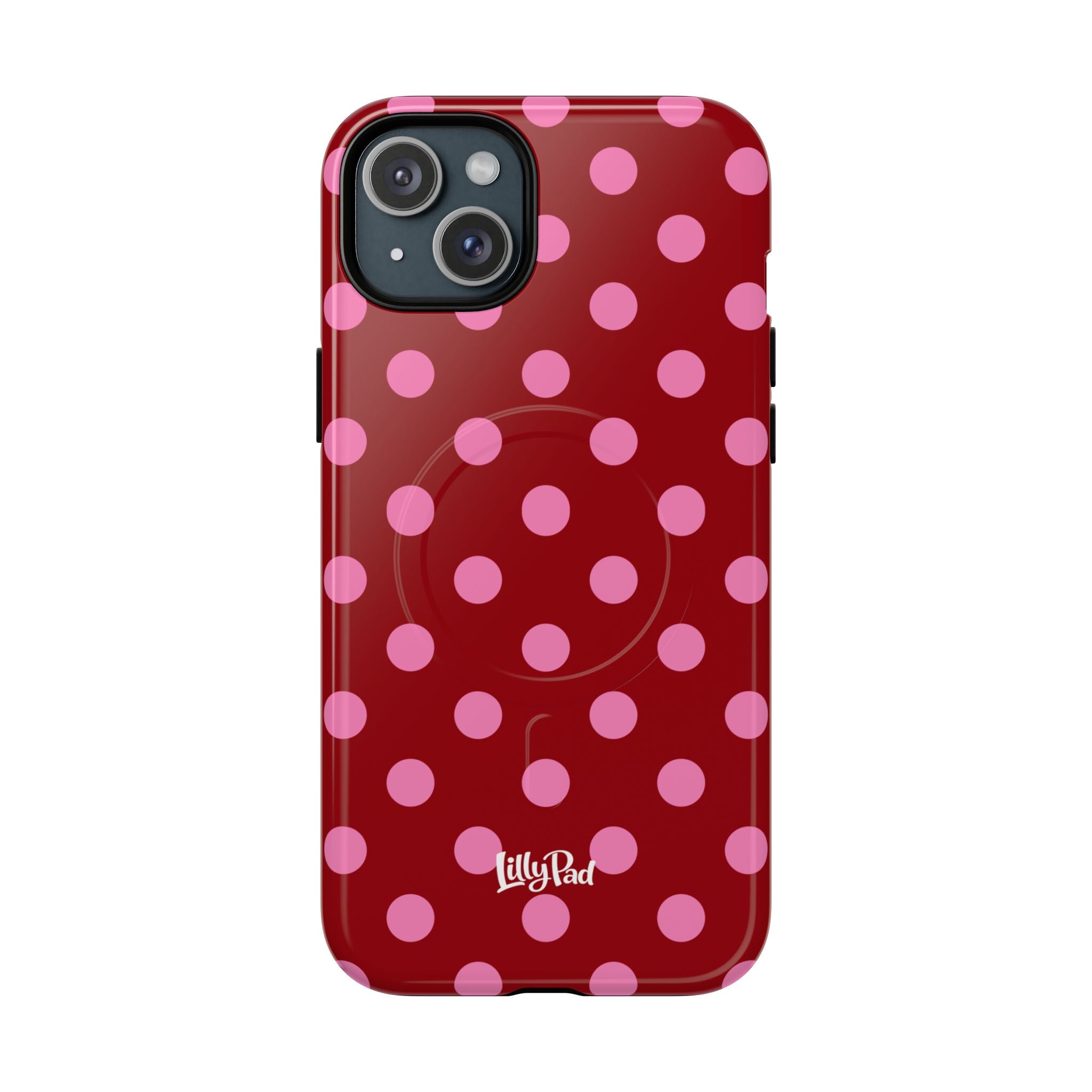 Pink Polka Dot Tough Magnetic Case | Phone Case