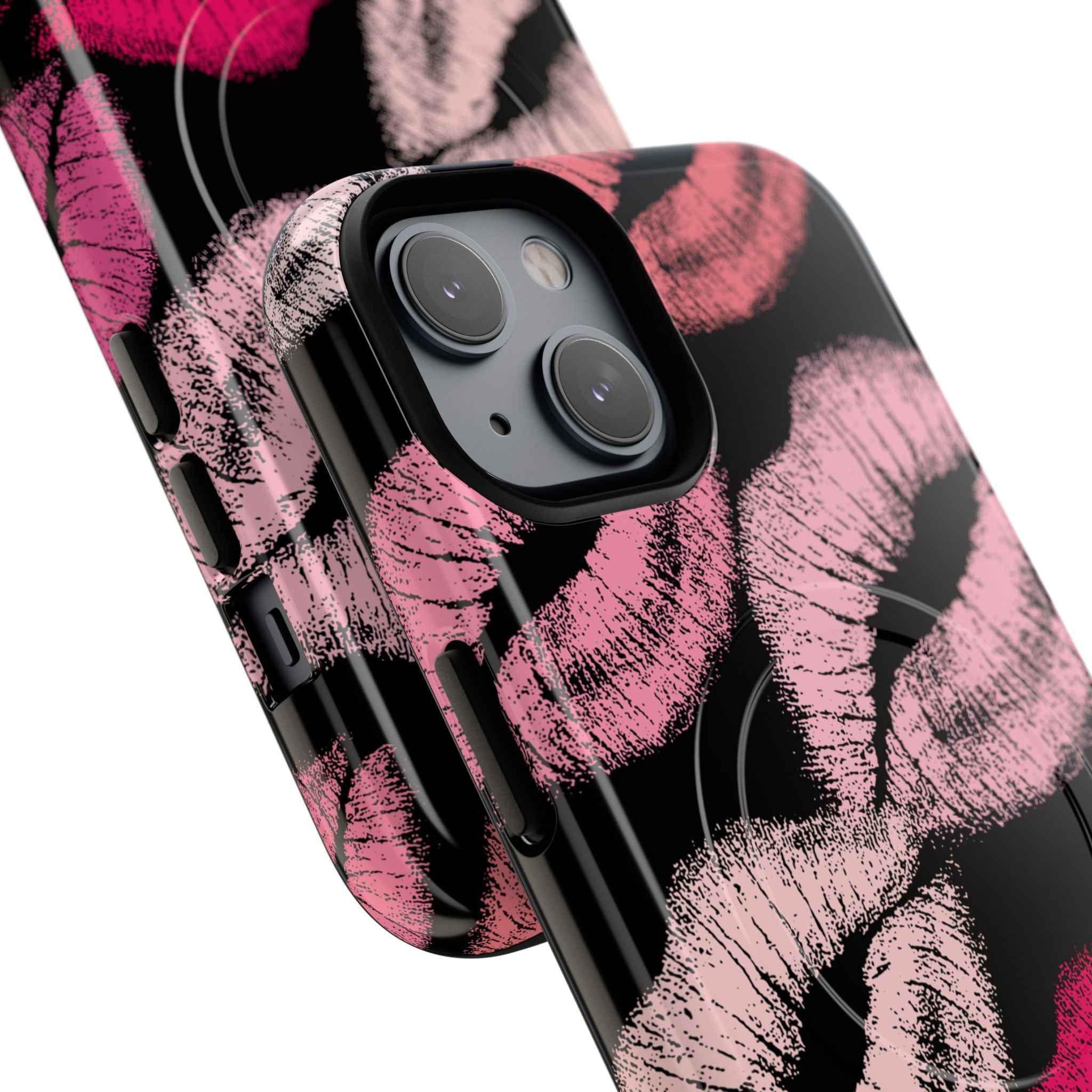 Pink Lipstick Kiss Phone Case Tough Magnetic Case | Lip Print iPhone Cover