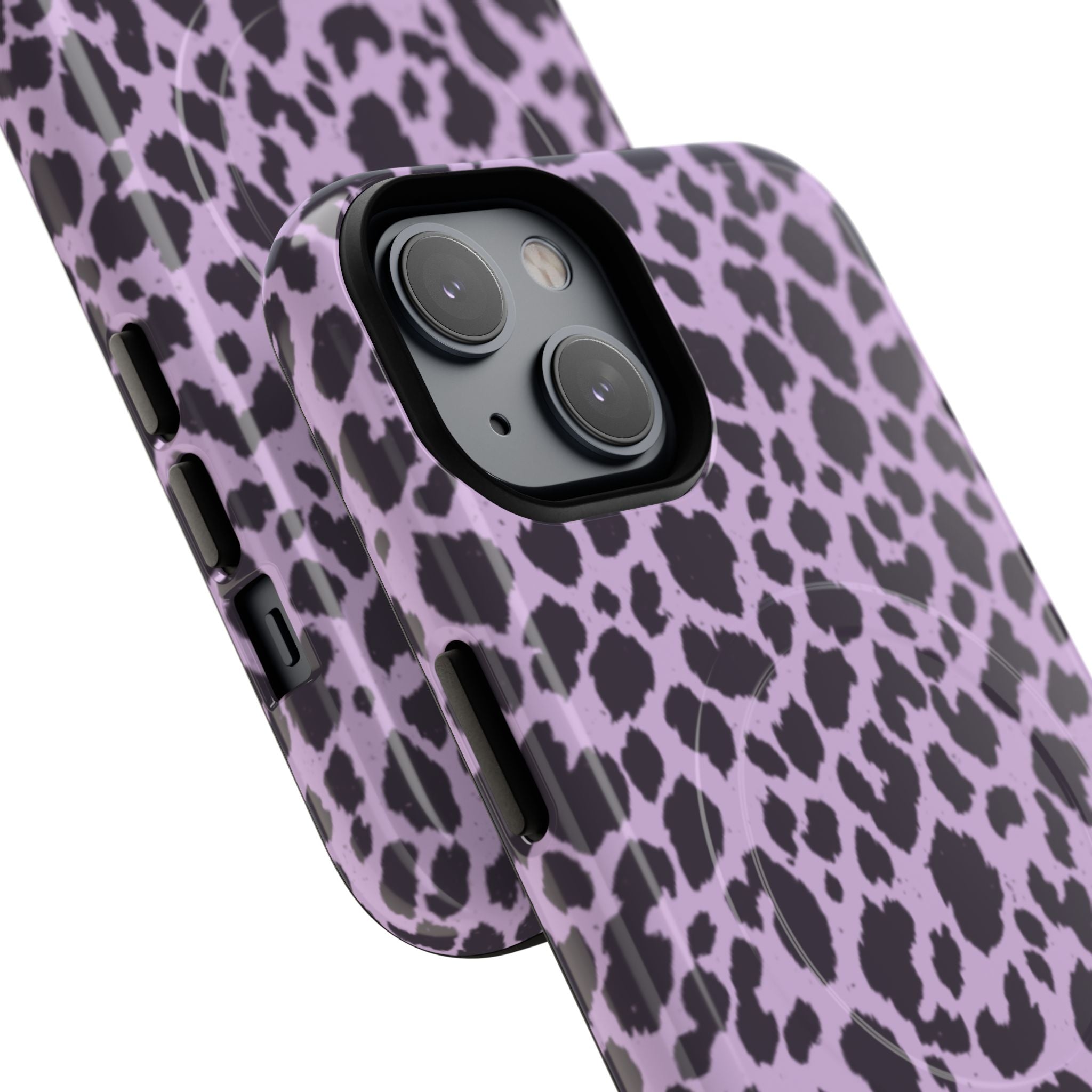 Purple Leopard Print Phone Case | Tough Magnetic Case