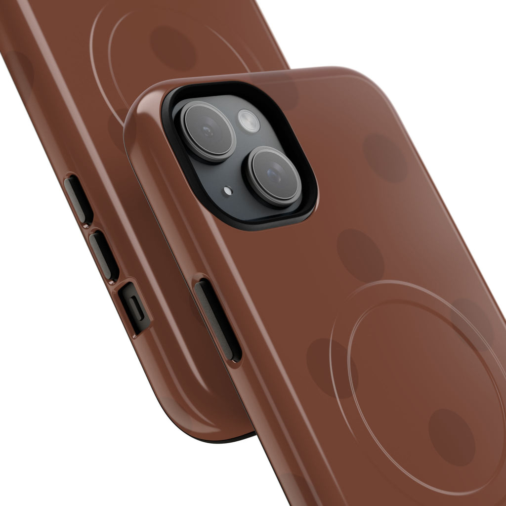 Brown Polka Dot Tough Magnetic Case | Phone Case