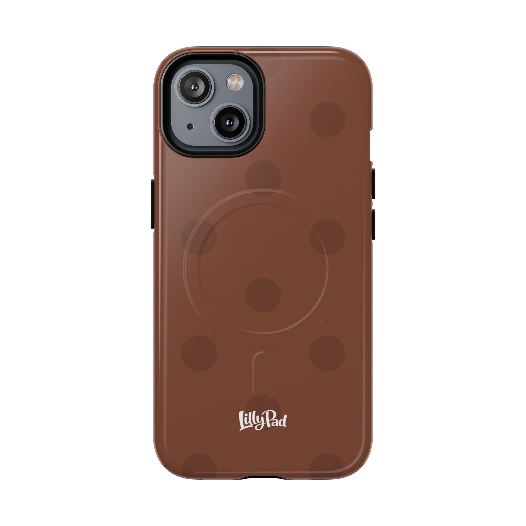 Brown Polka Dot Tough Magnetic Case | Phone Case