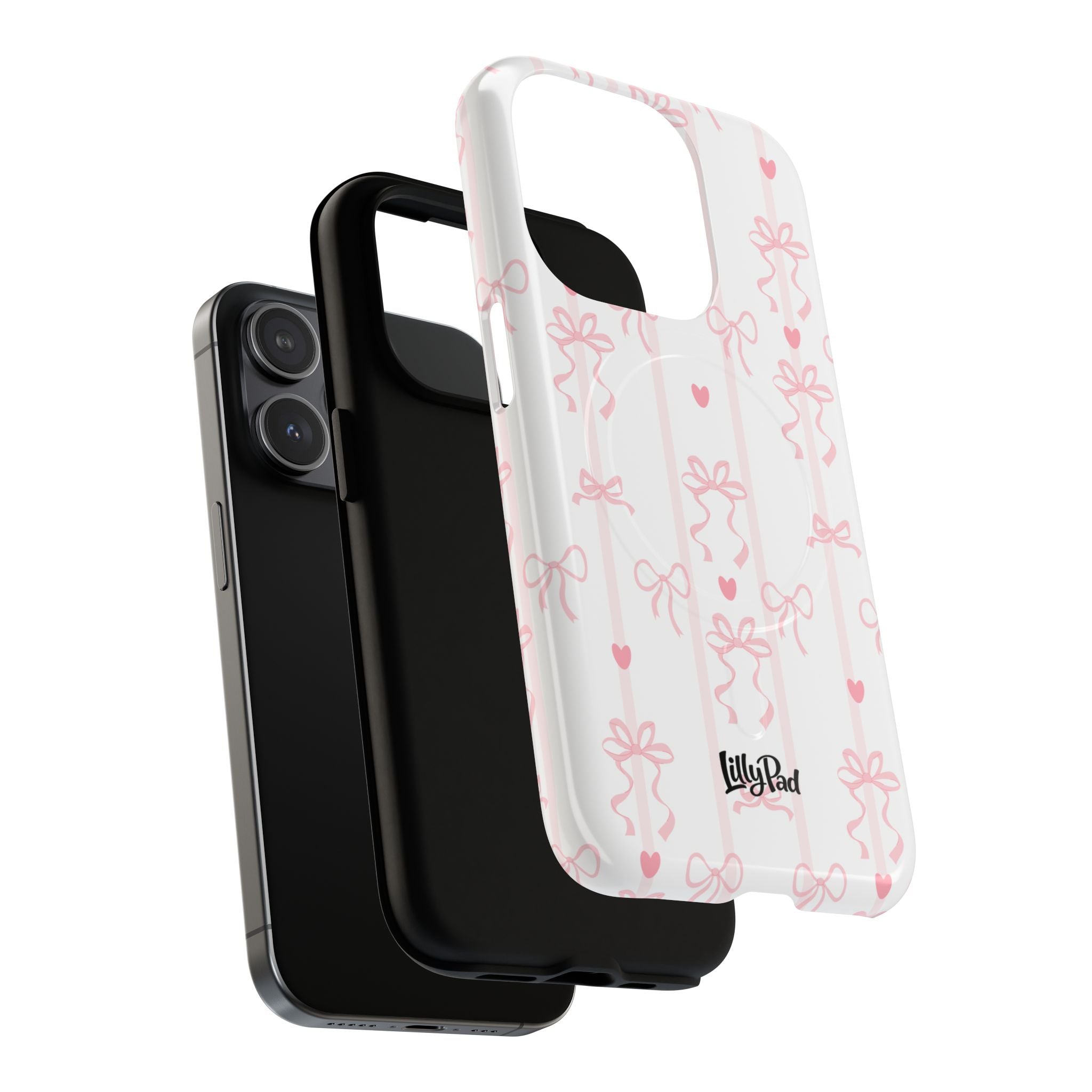Pink Ribbon Pattern Phone Case | Tough Magnetic Case
