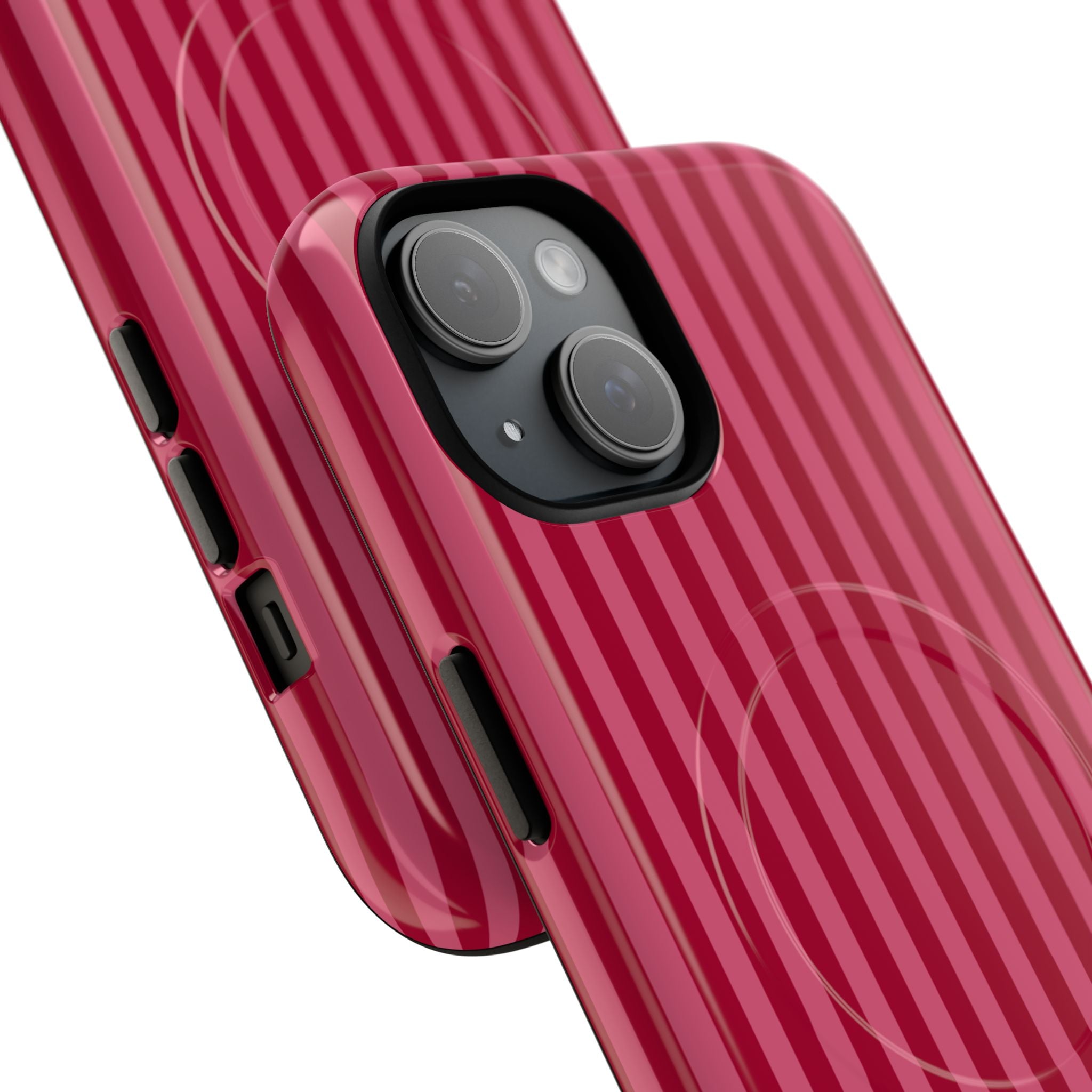 Red Vertical Stripe Phone Case | Tough Magnetic Case