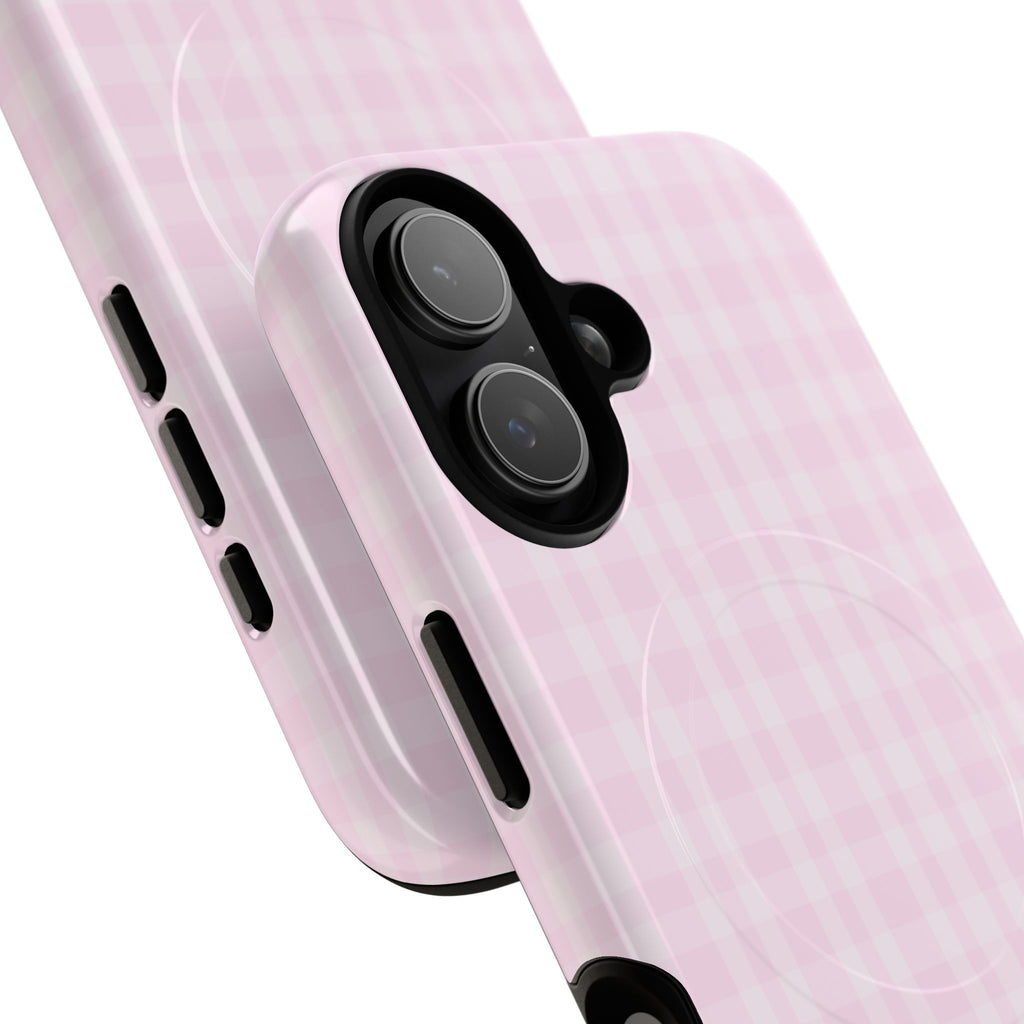Pink Gingham Phone Case | Tough Magnetic Case
