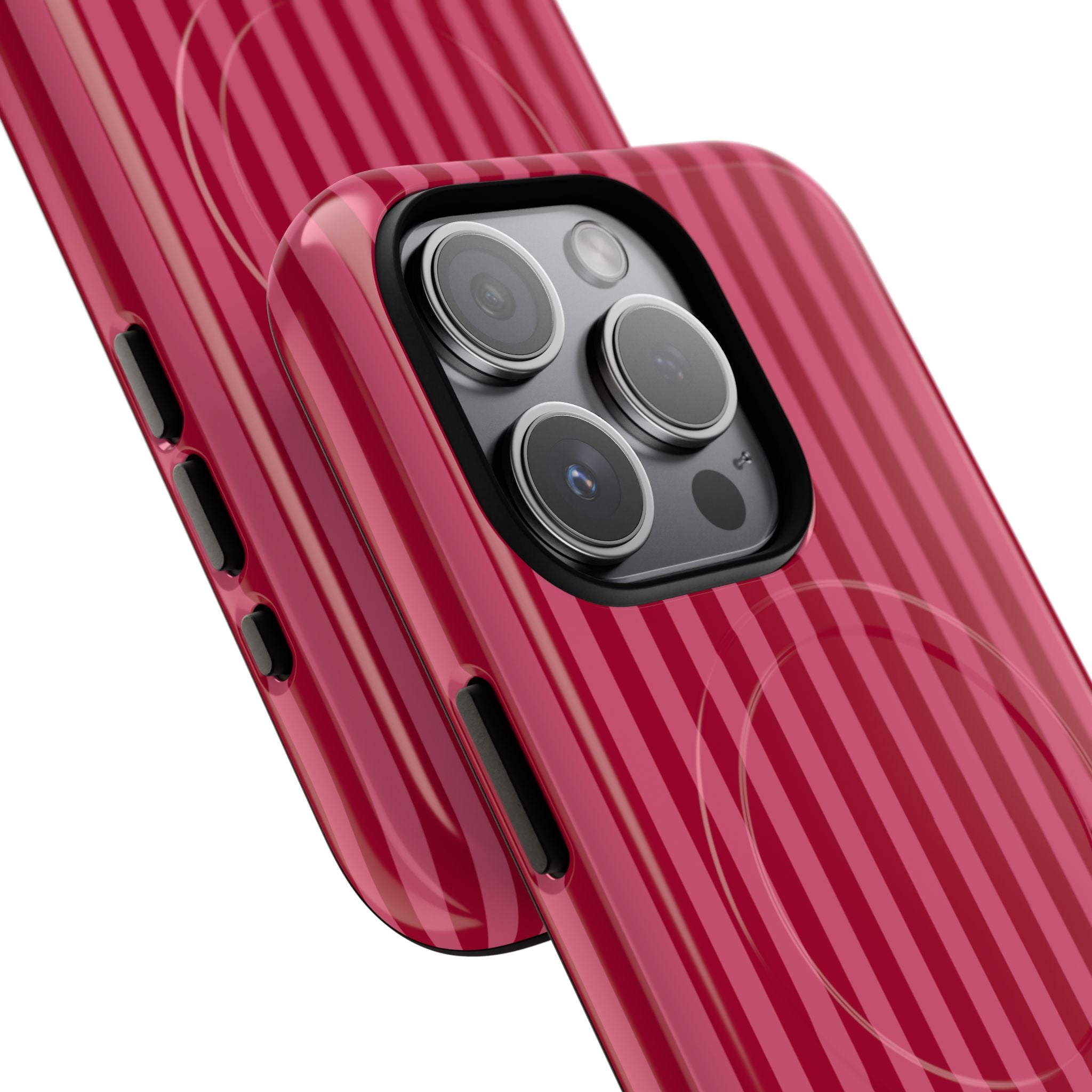 Red Vertical Stripe Phone Case | Tough Magnetic Case