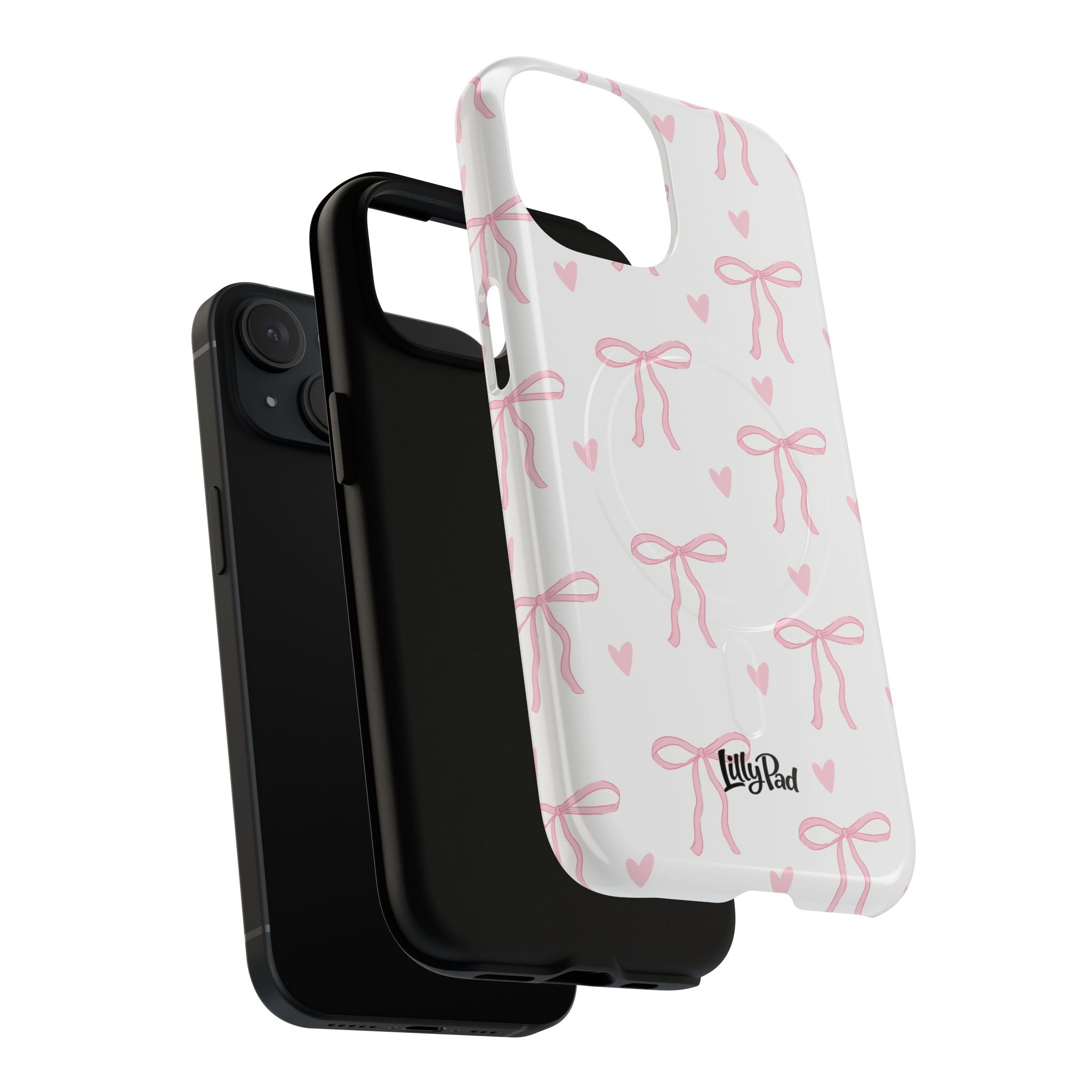 Pink Bow Pattern Phone Case | Tough Magnetic Case