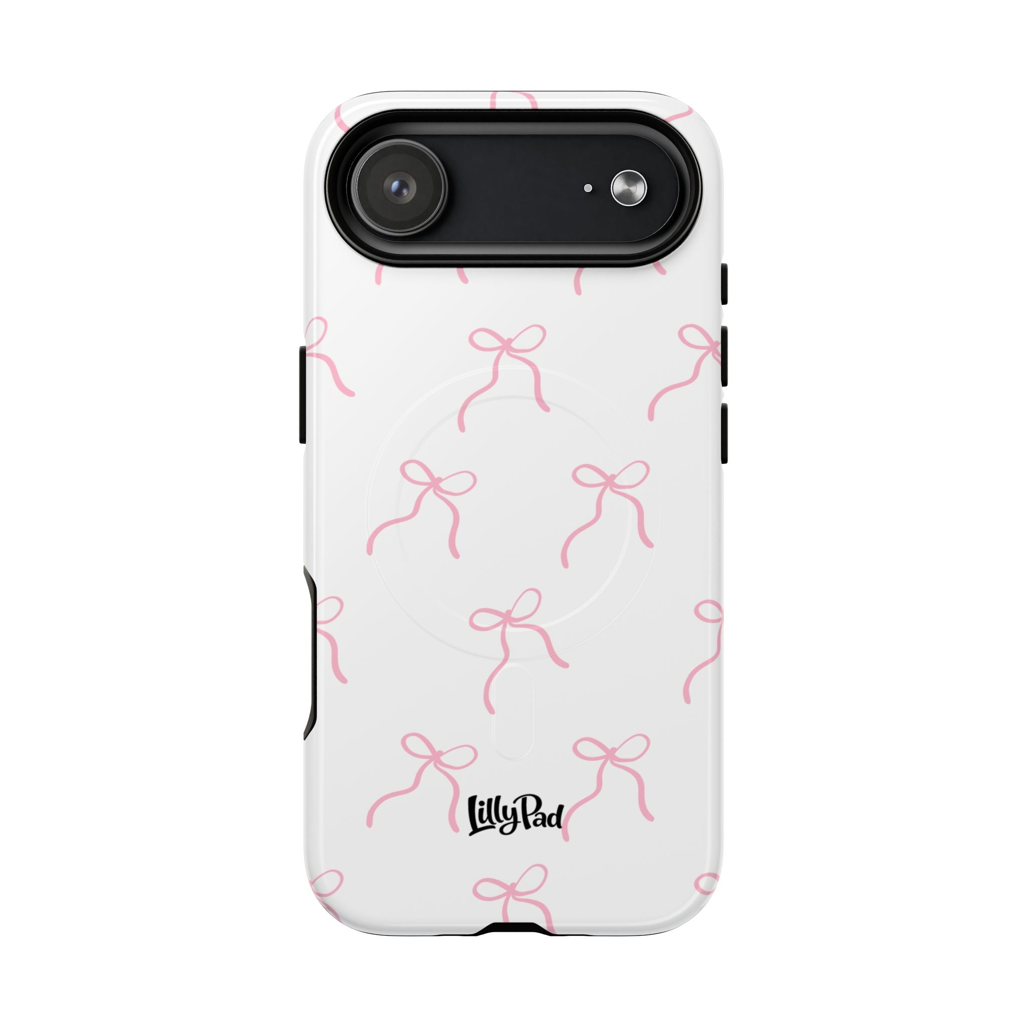 Pink Bow Pattern Phone Case | Tough Magnetic Case