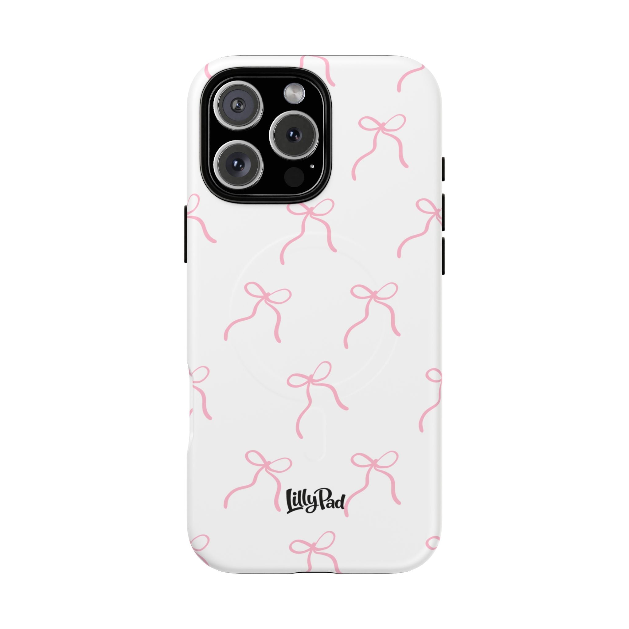 Pink Bow Pattern Phone Case | Tough Magnetic Case