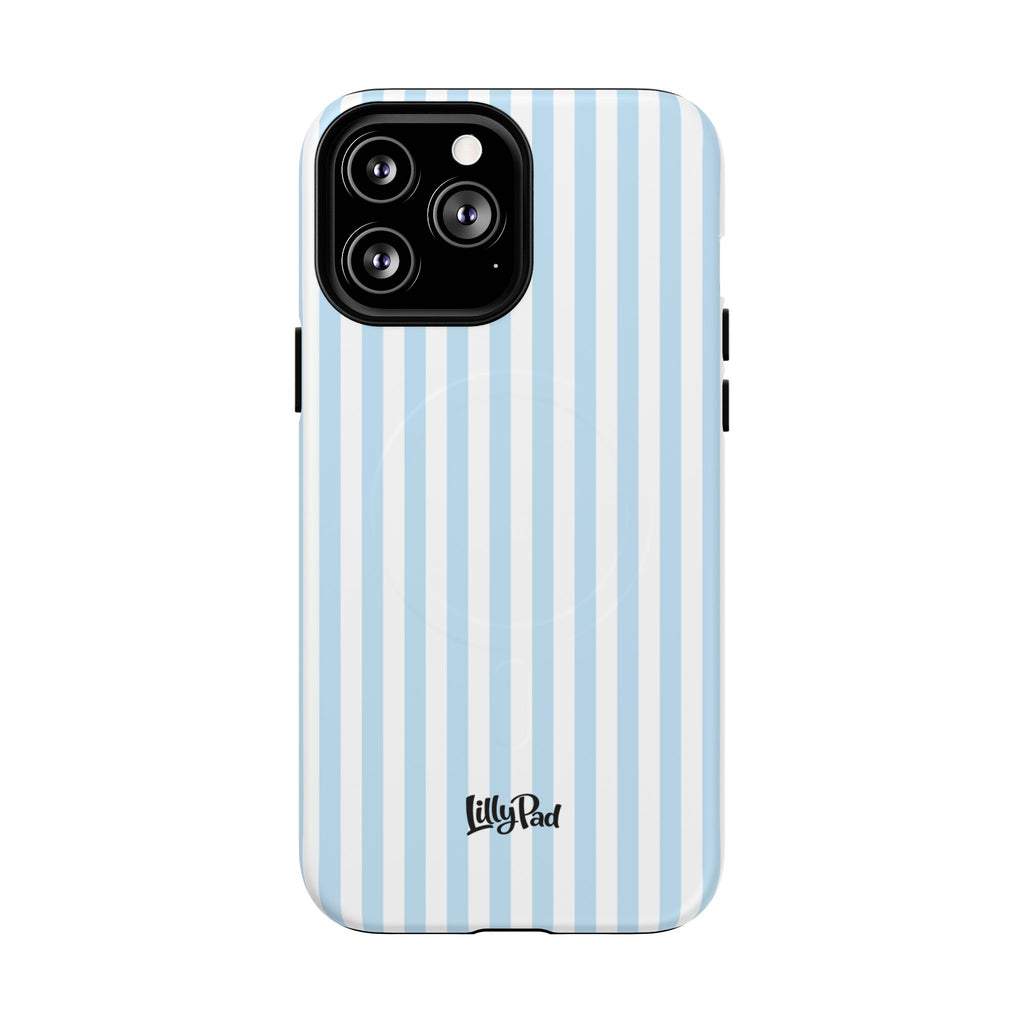 Blue Striped Pattern Phone Case | Tough Magnetic Case
