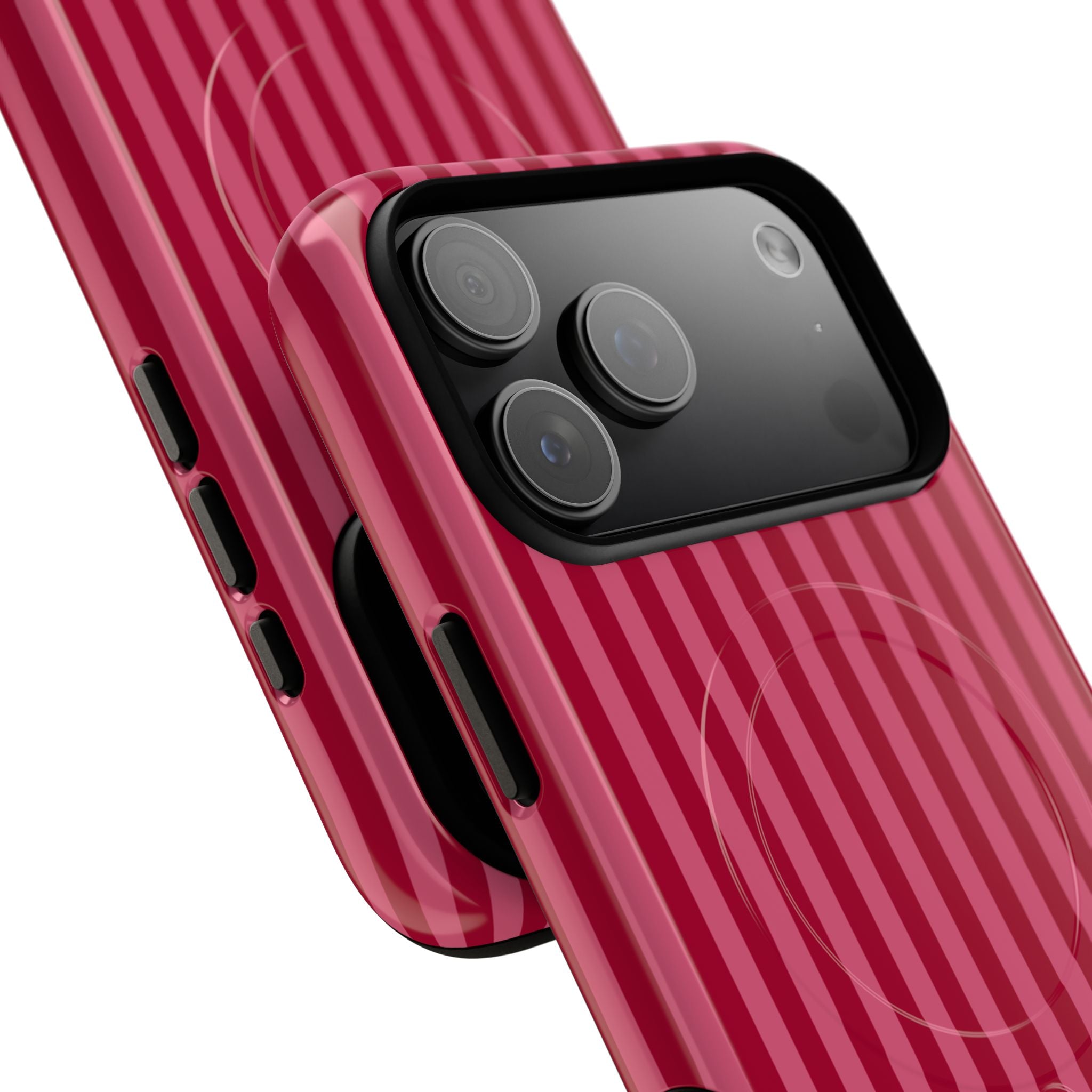 Red Vertical Stripe Phone Case | Tough Magnetic Case