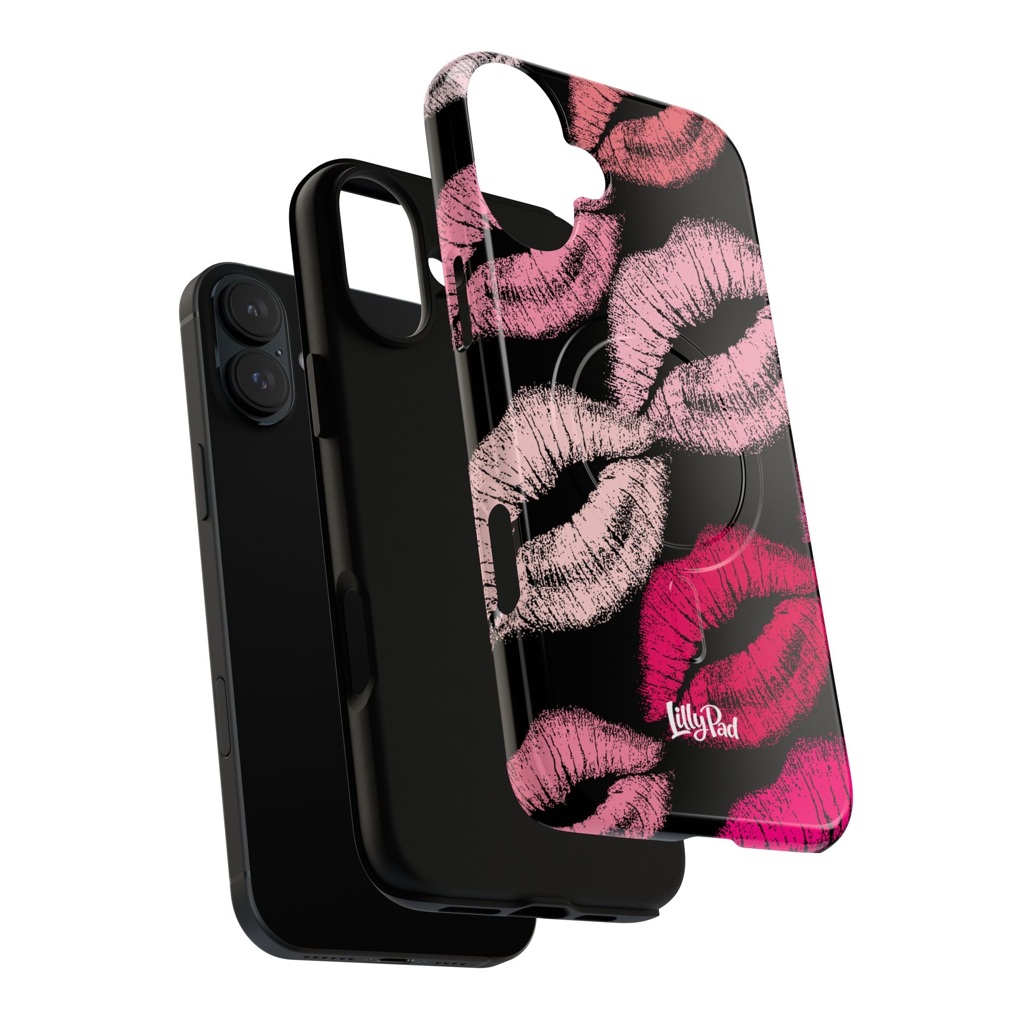 Pink Lipstick Kiss Phone Case Tough Magnetic Case | Lip Print iPhone Cover