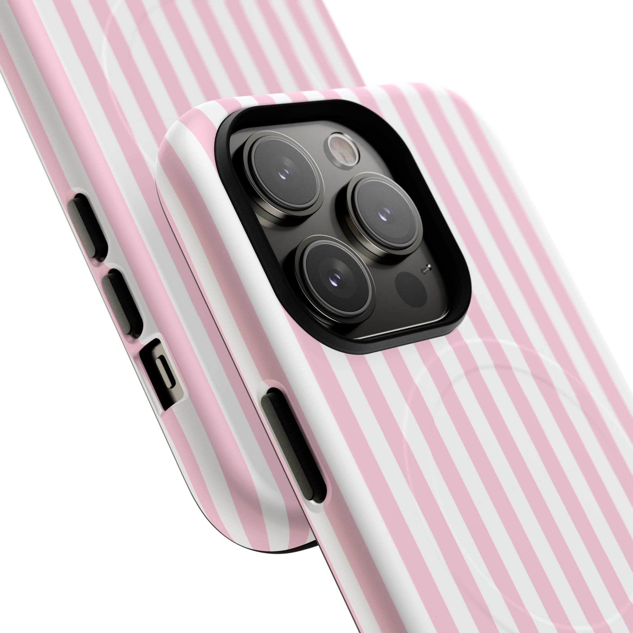 Pink Vertical Stripe phone case | Tough Magnetic Case