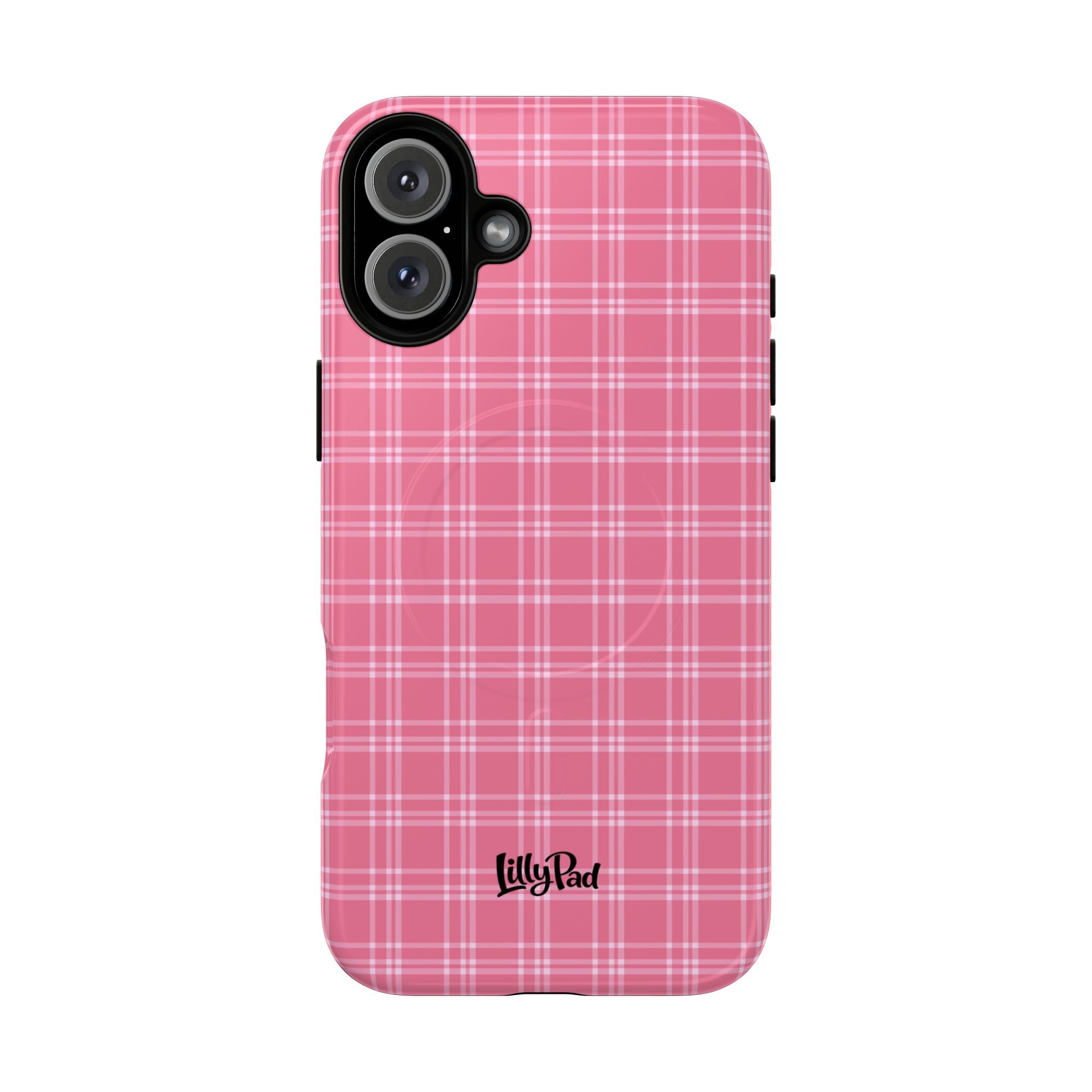 Pink Plaid Phone Case | Tough Magnetic Case