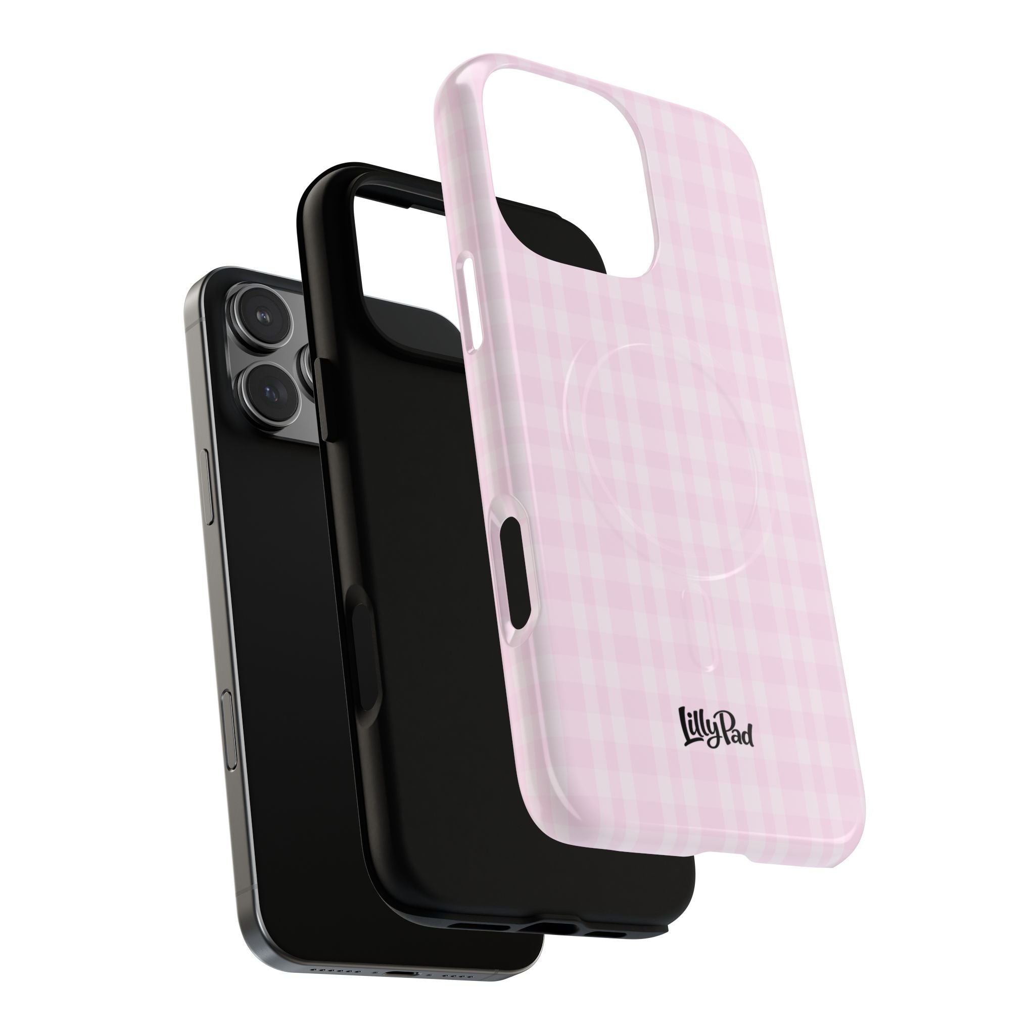 Pink Gingham Phone Case | Tough Magnetic Case