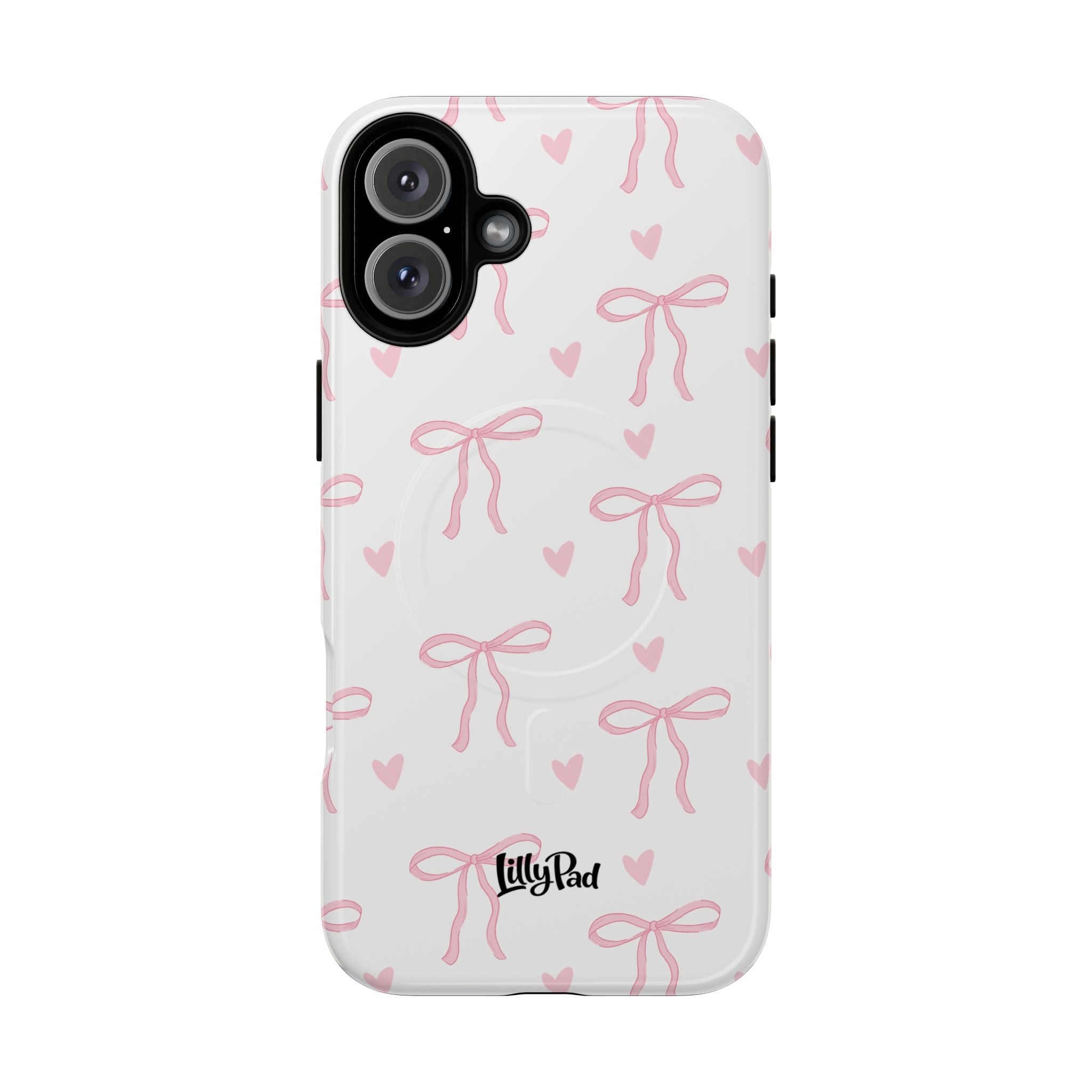 Pink Bow Pattern Phone Case | Tough Magnetic Case