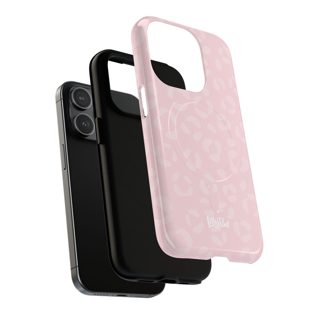 Pink Leopard Print Phone Case | Tough Magnetic Case