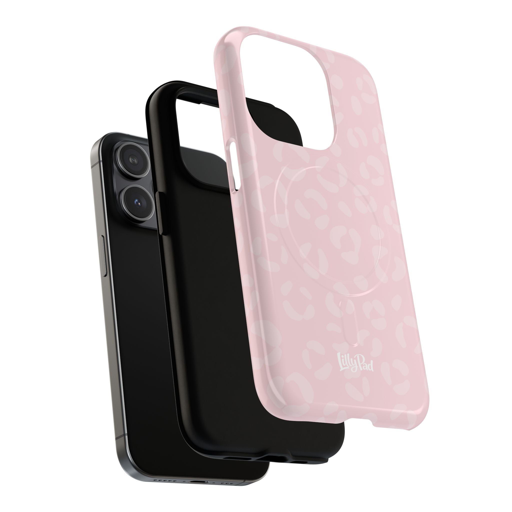 Pink Leopard Print Phone Case | Tough Magnetic Case