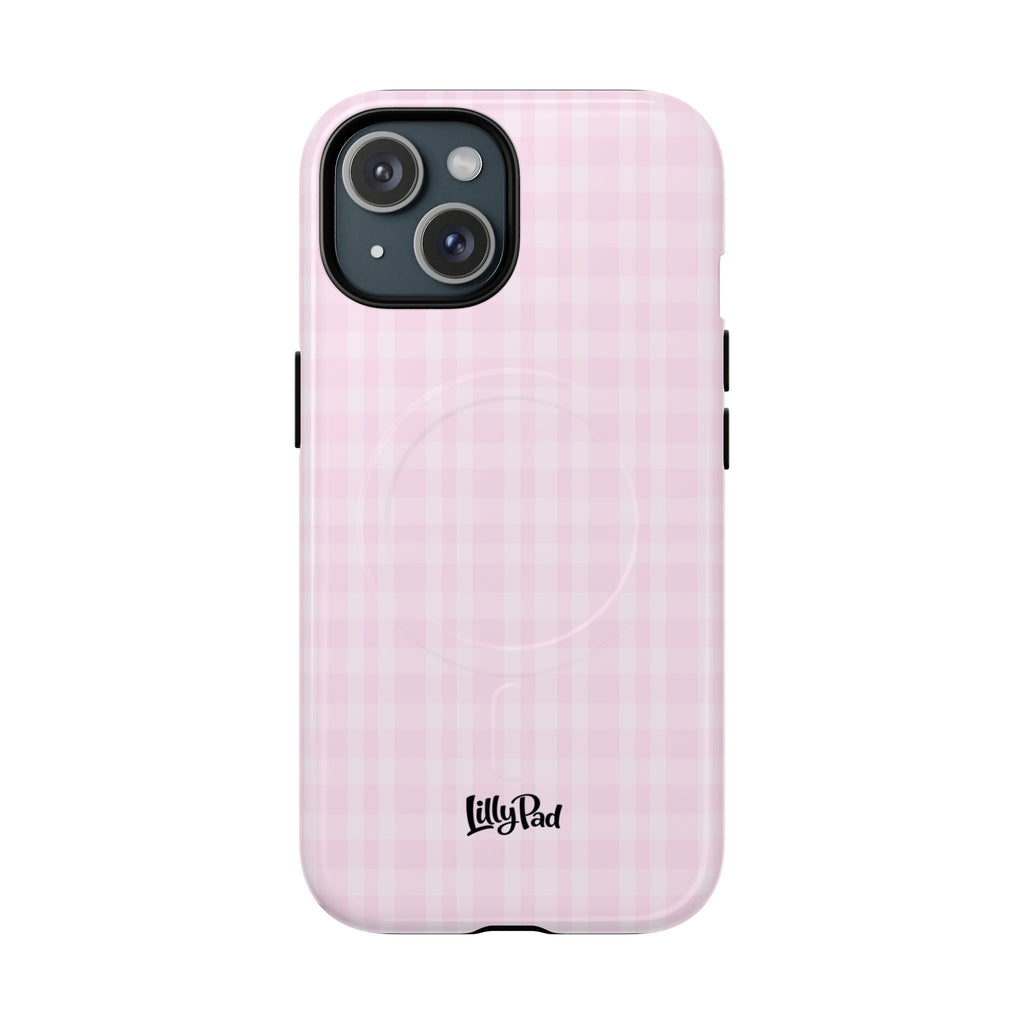 Pink Gingham Phone Case | Tough Magnetic Case
