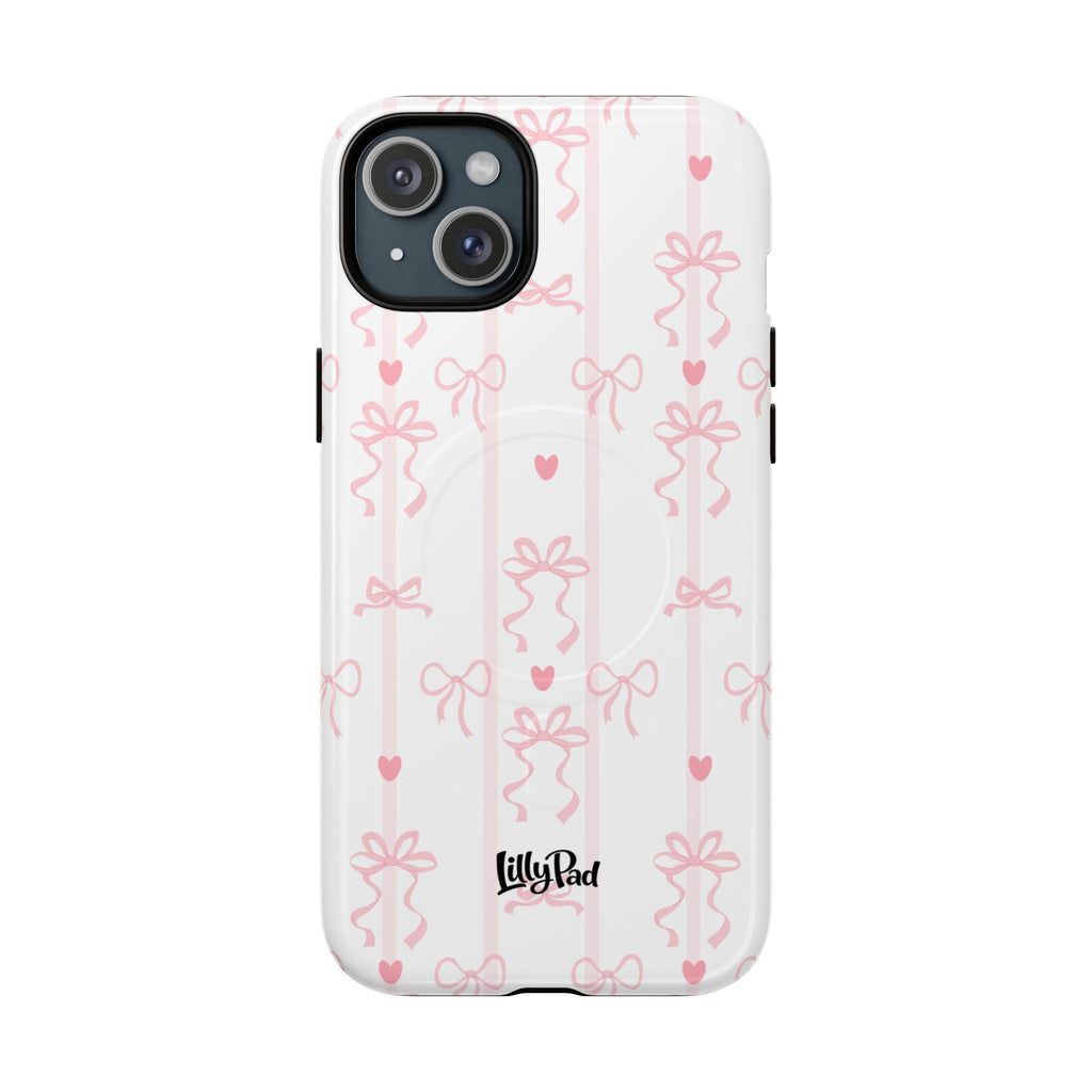 Pink Ribbon Pattern Phone Case | Tough Magnetic Case