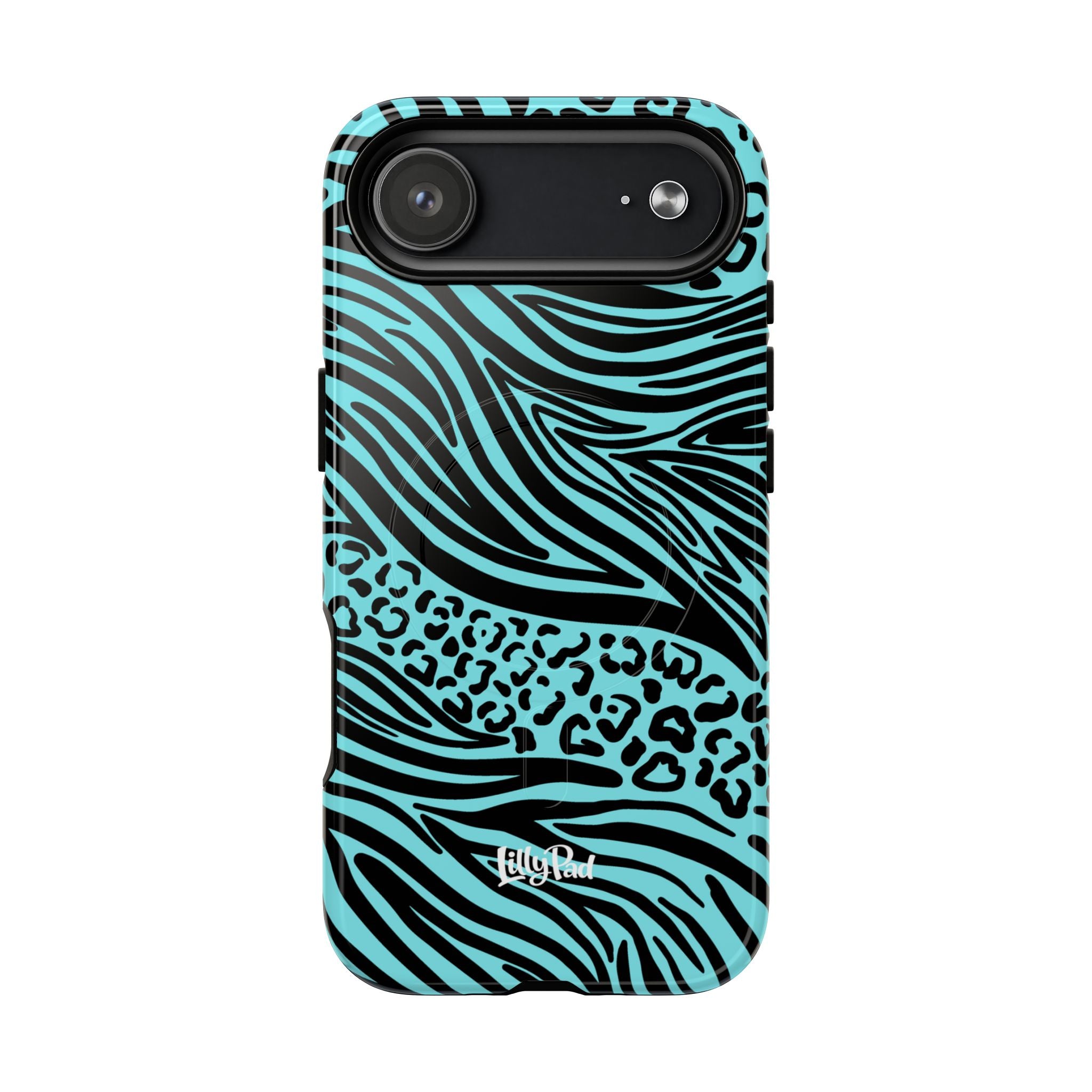 Y2K Animal Print Phone Case | Magnetic Tough Case, Zebra Leopard Blend