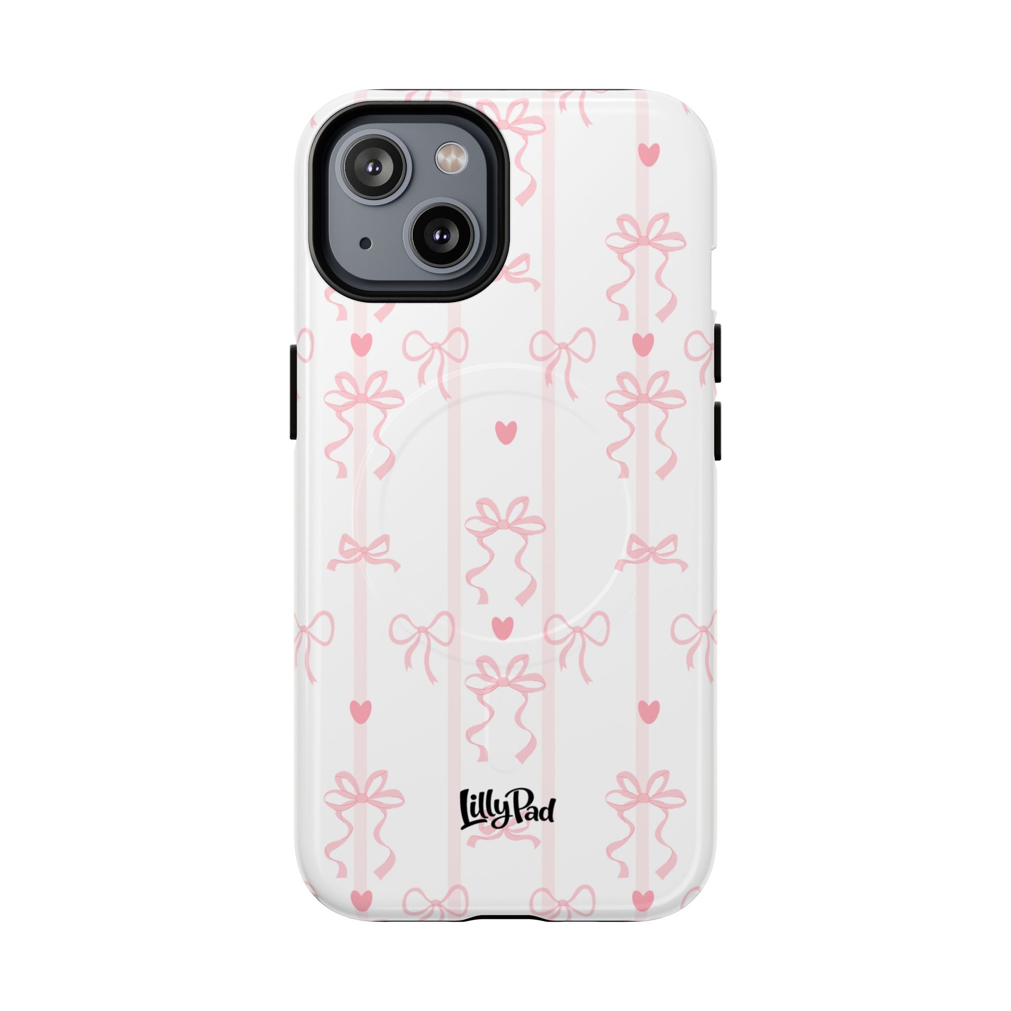 Pink Ribbon Pattern Phone Case | Tough Magnetic Case