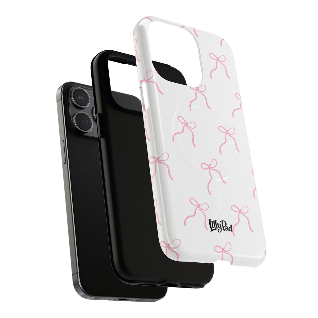 Pink Bow Pattern Phone Case | Tough Magnetic Case